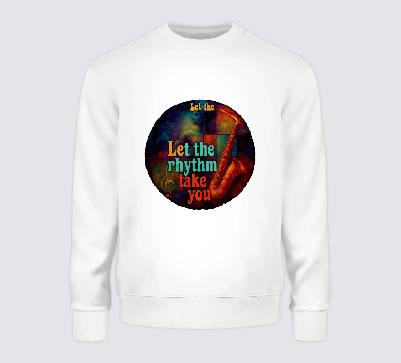 LET THE RHYTHM TAKE YOU felpa da Vintage Van Gogh