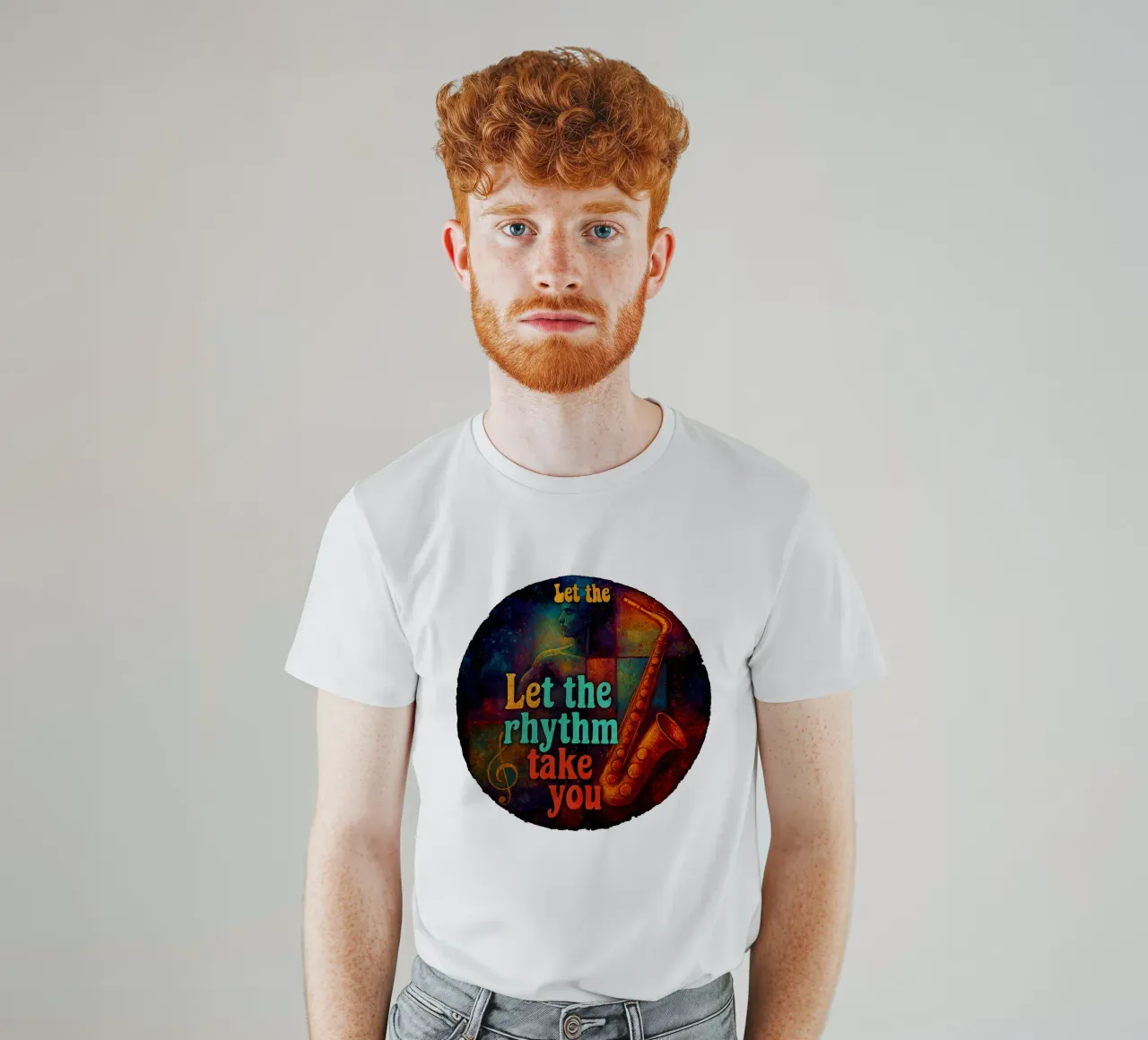 LET THE RHYTHM TAKE YOU t-shirt da Vintage Van Gogh