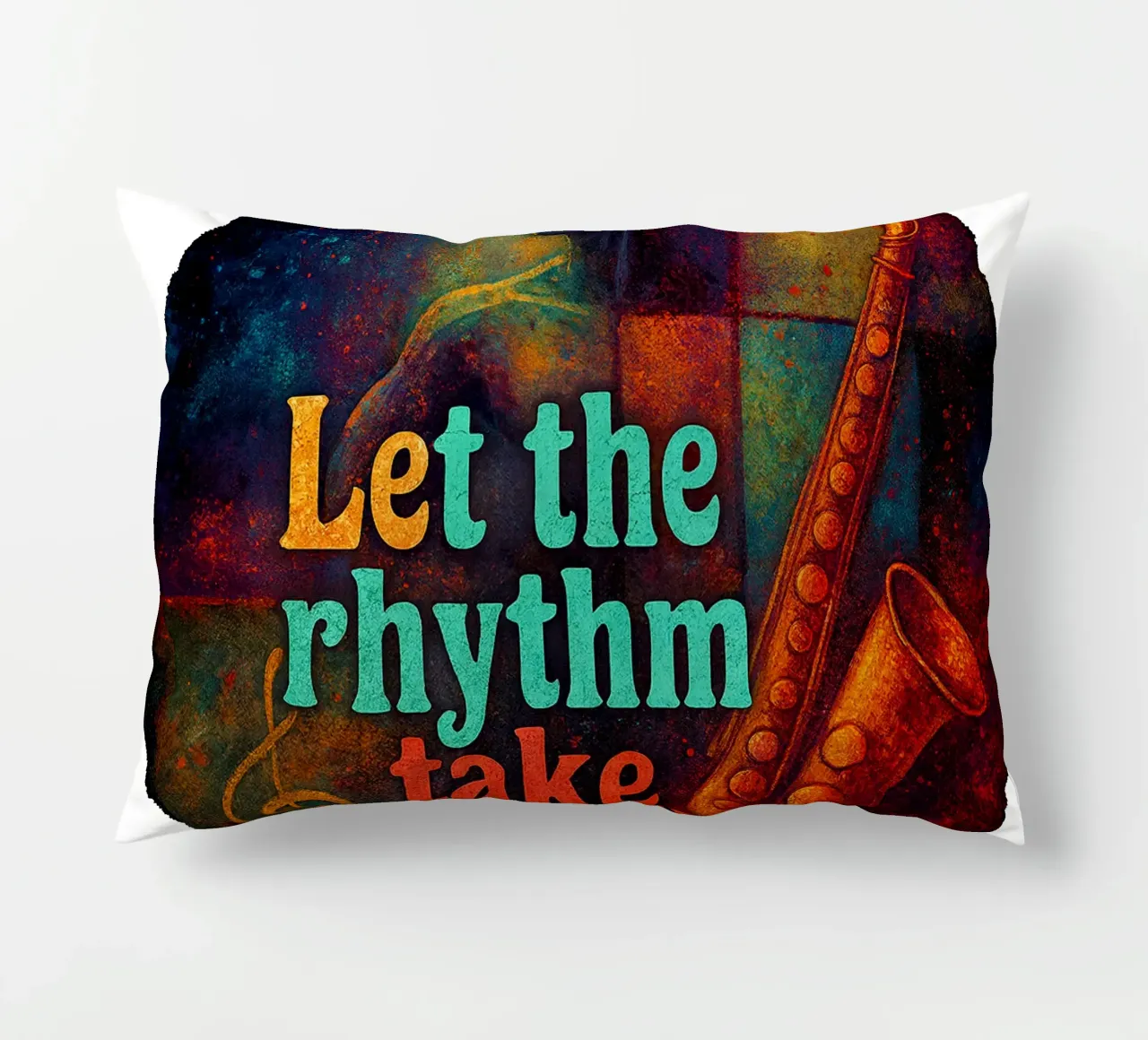 LET THE RHYTHM TAKE YOU cuscino da Vintage Van Gogh
