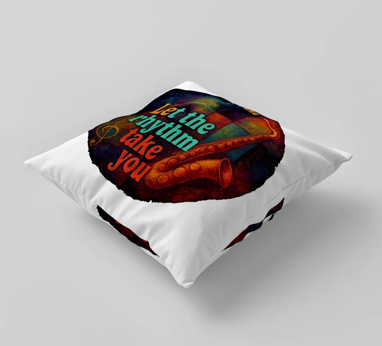 LET THE RHYTHM TAKE YOU cuscino da Vintage Van Gogh
