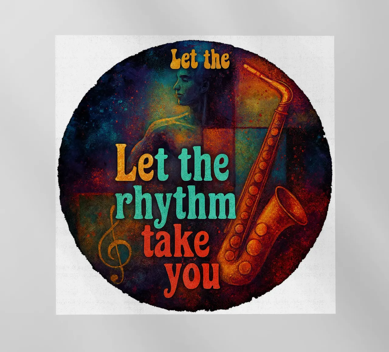 LET THE RHYTHM TAKE YOU pellicola backlit da Vintage Van Gogh