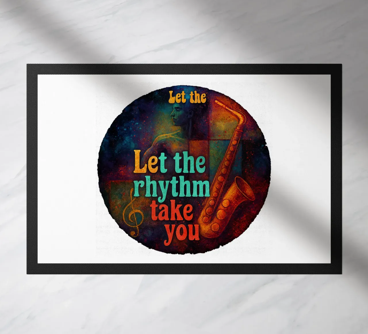 LET THE RHYTHM TAKE YOU zerbino da Vintage Van Gogh