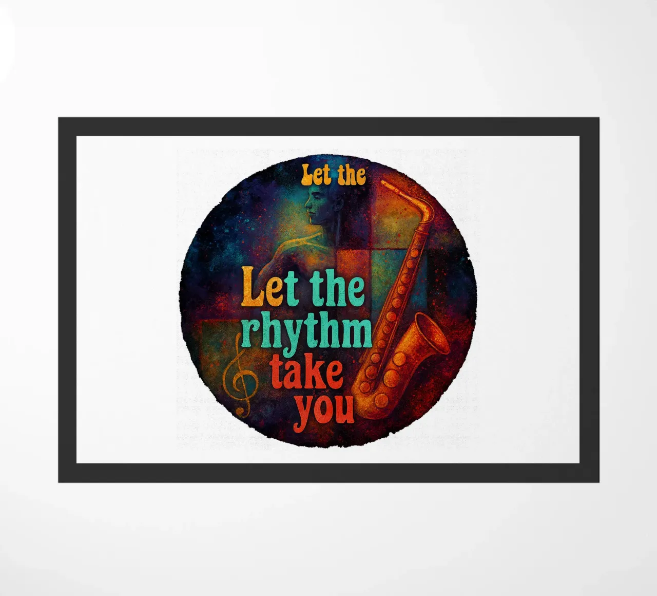 LET THE RHYTHM TAKE YOU zerbino da Vintage Van Gogh