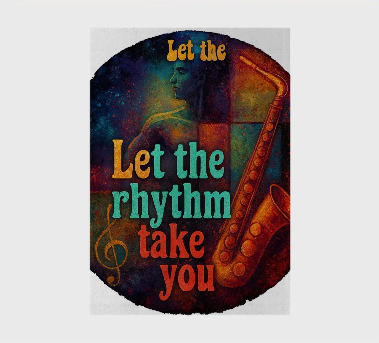 LET THE RHYTHM TAKE YOU notebook by Vintage Van Gogh
