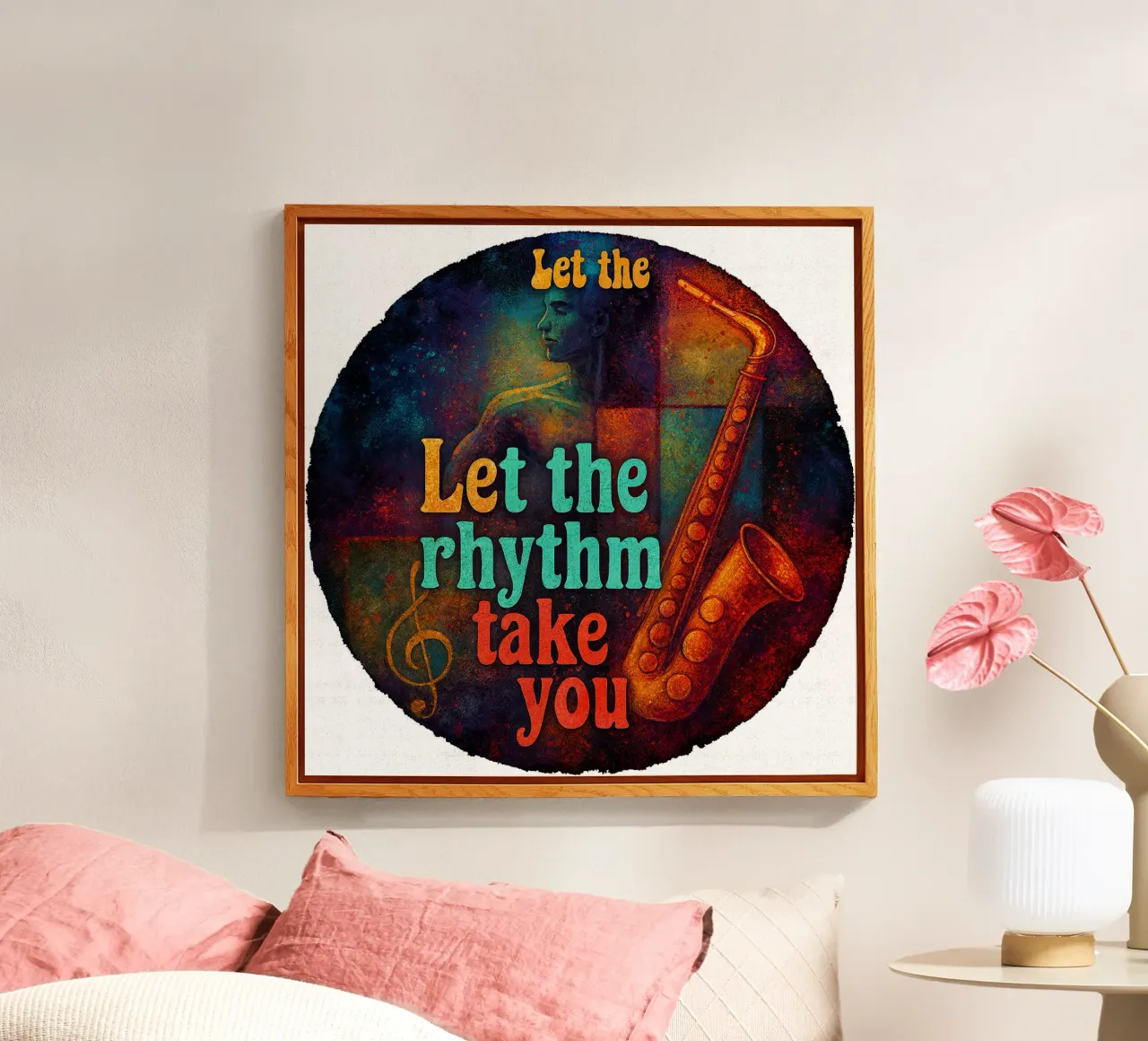 LET THE RHYTHM TAKE YOU plexiglass da Vintage Van Gogh
