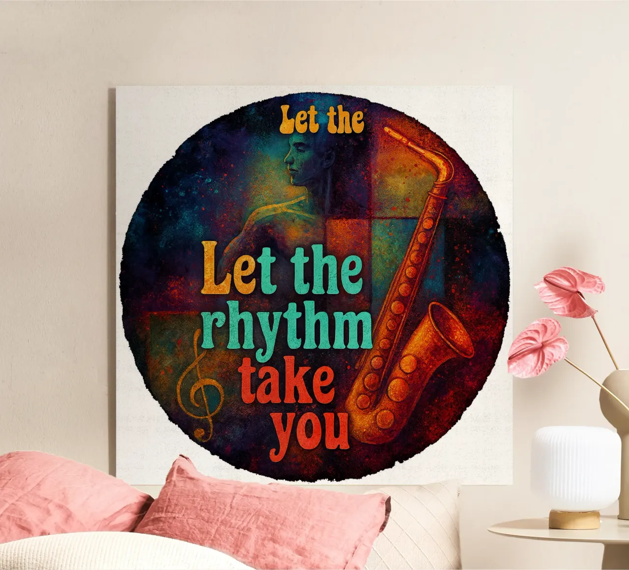 LET THE RHYTHM TAKE YOU plexiglass da Vintage Van Gogh