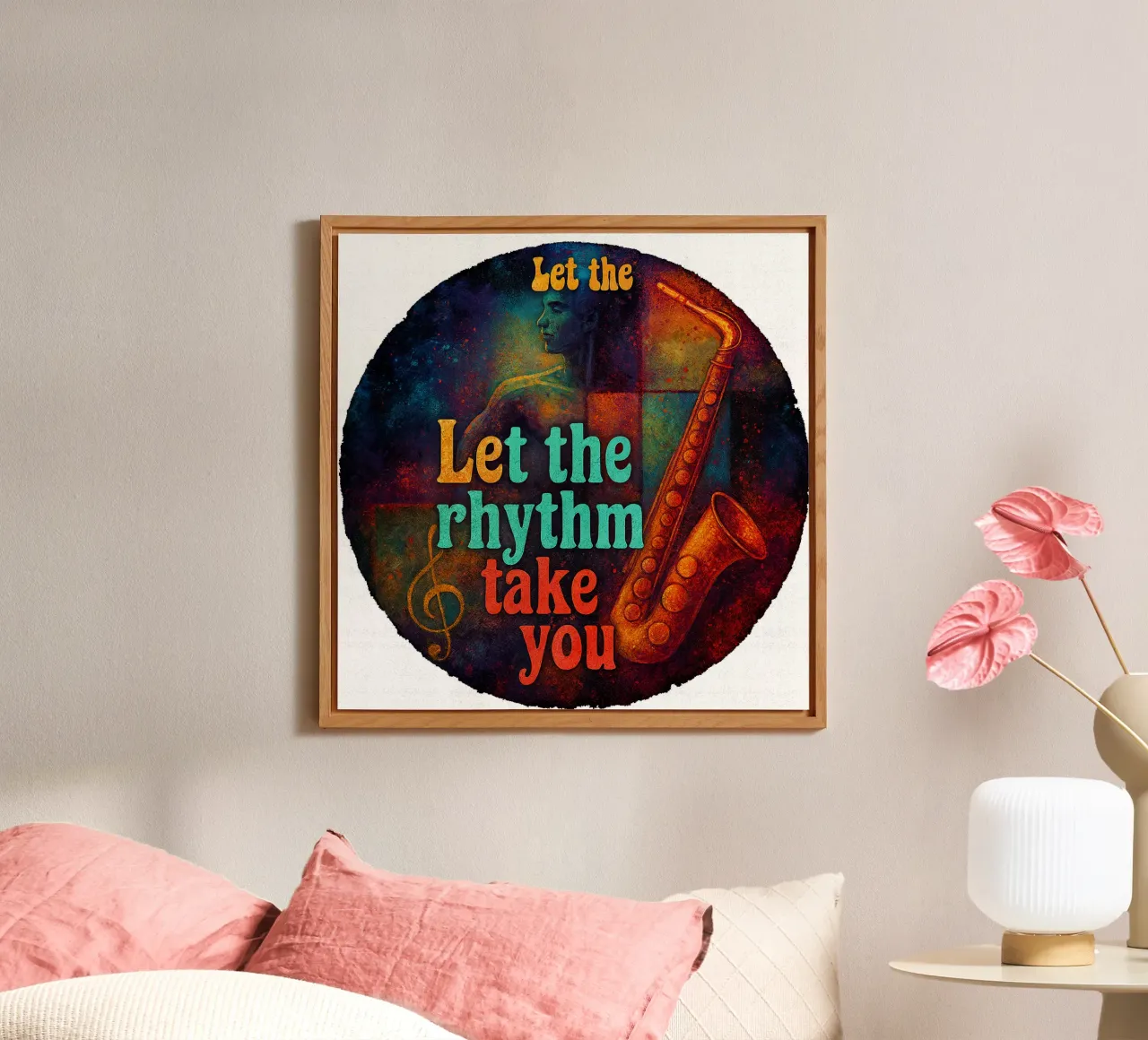LET THE RHYTHM TAKE YOU alluminio dibond da Vintage Van Gogh