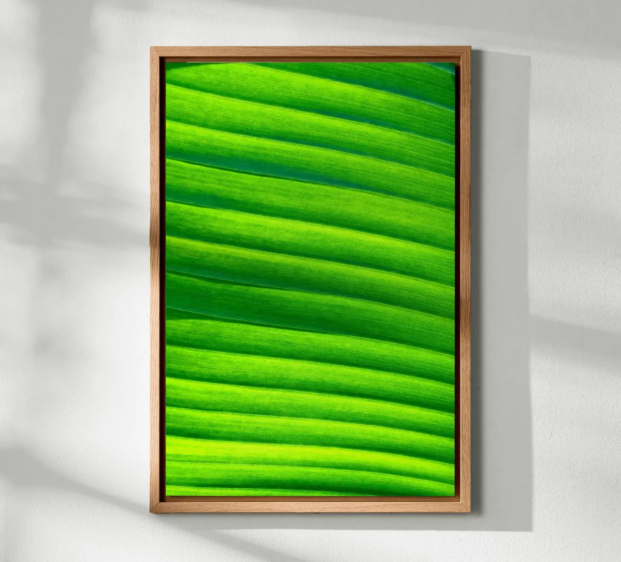verde foglia tela con Cornice a cassetta da Earthly Visions