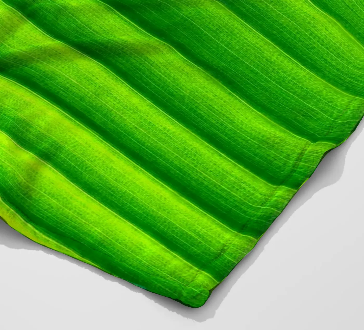 leaf green fleece blanket by Earthly Visions