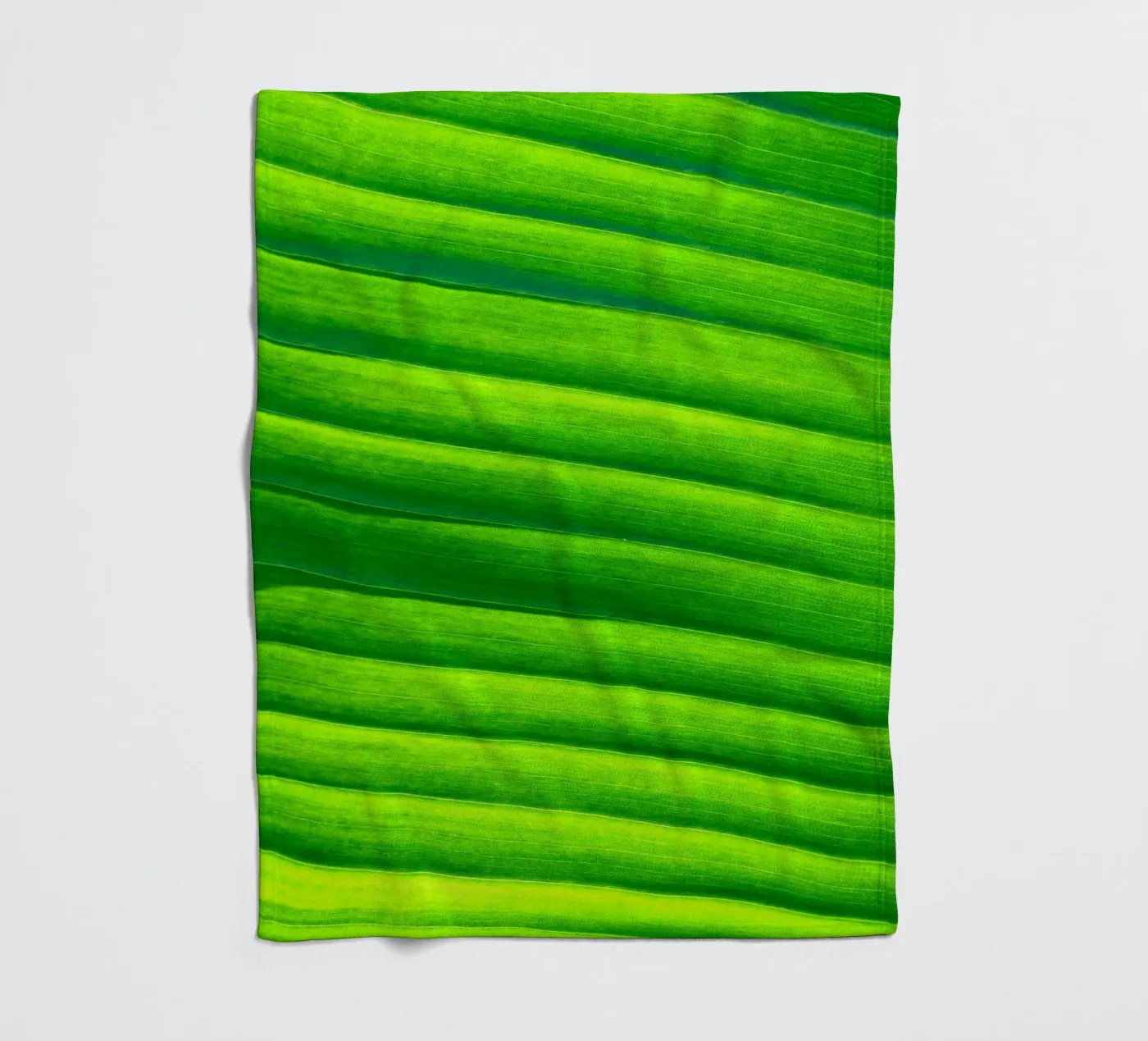 leaf green fleece blanket by Earthly Visions