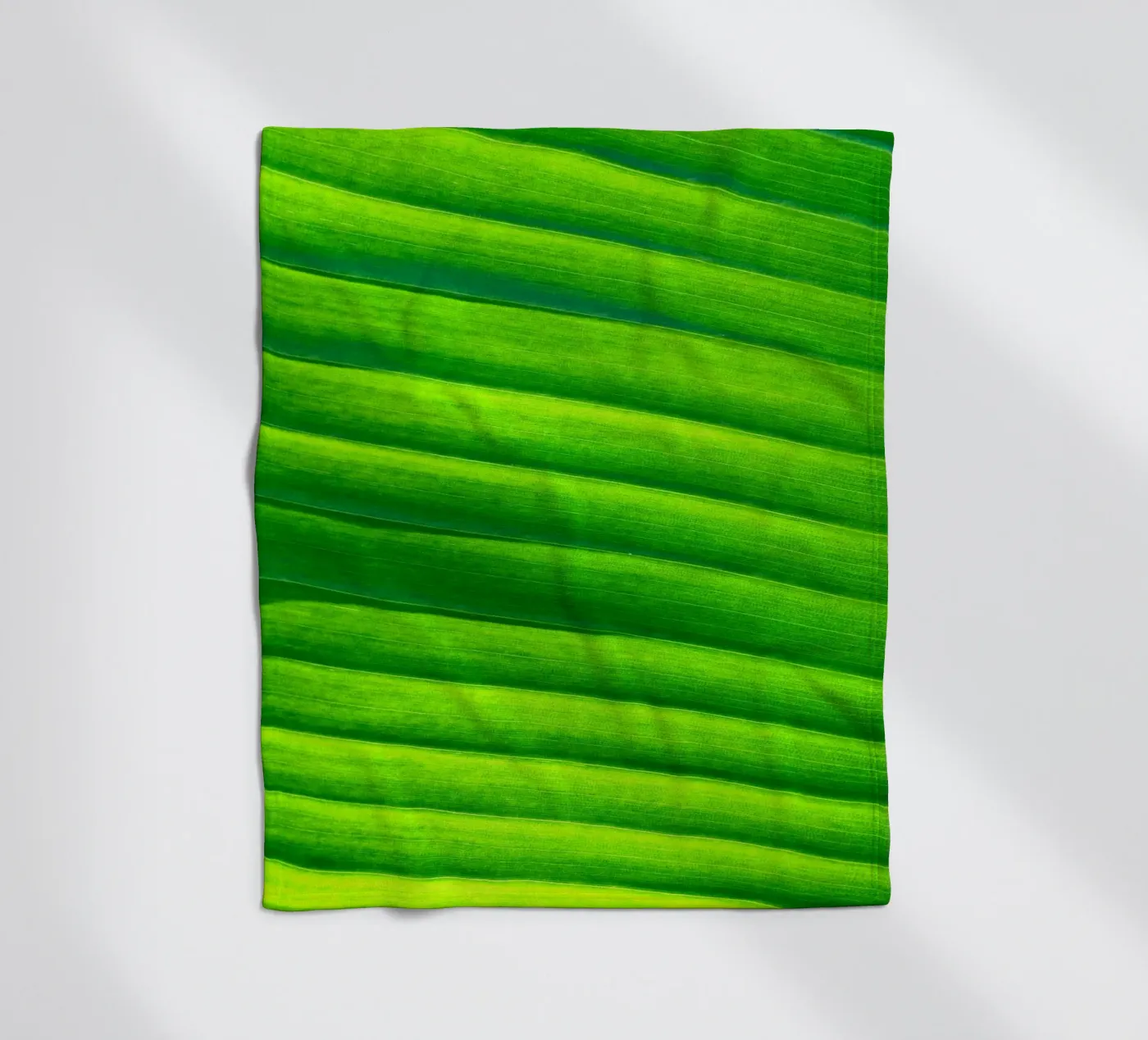 leaf green fleece blanket by Earthly Visions