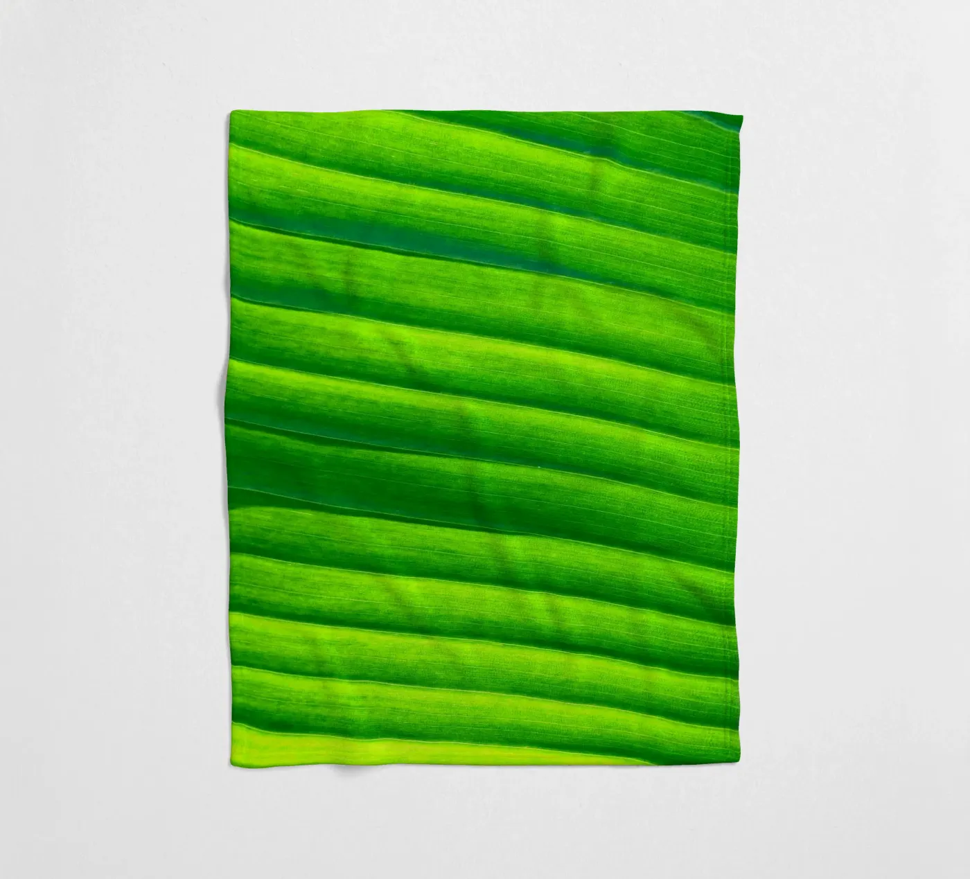 leaf green fleece blanket by Earthly Visions