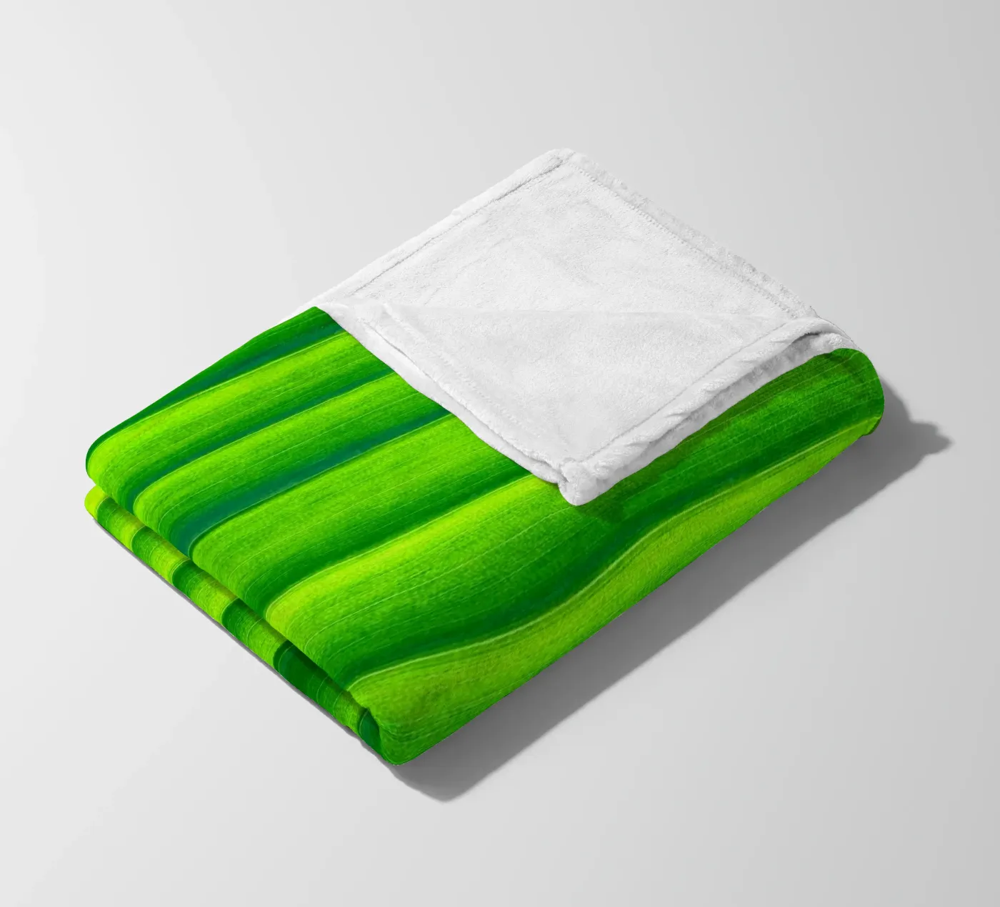 leaf green fleece blanket by Earthly Visions