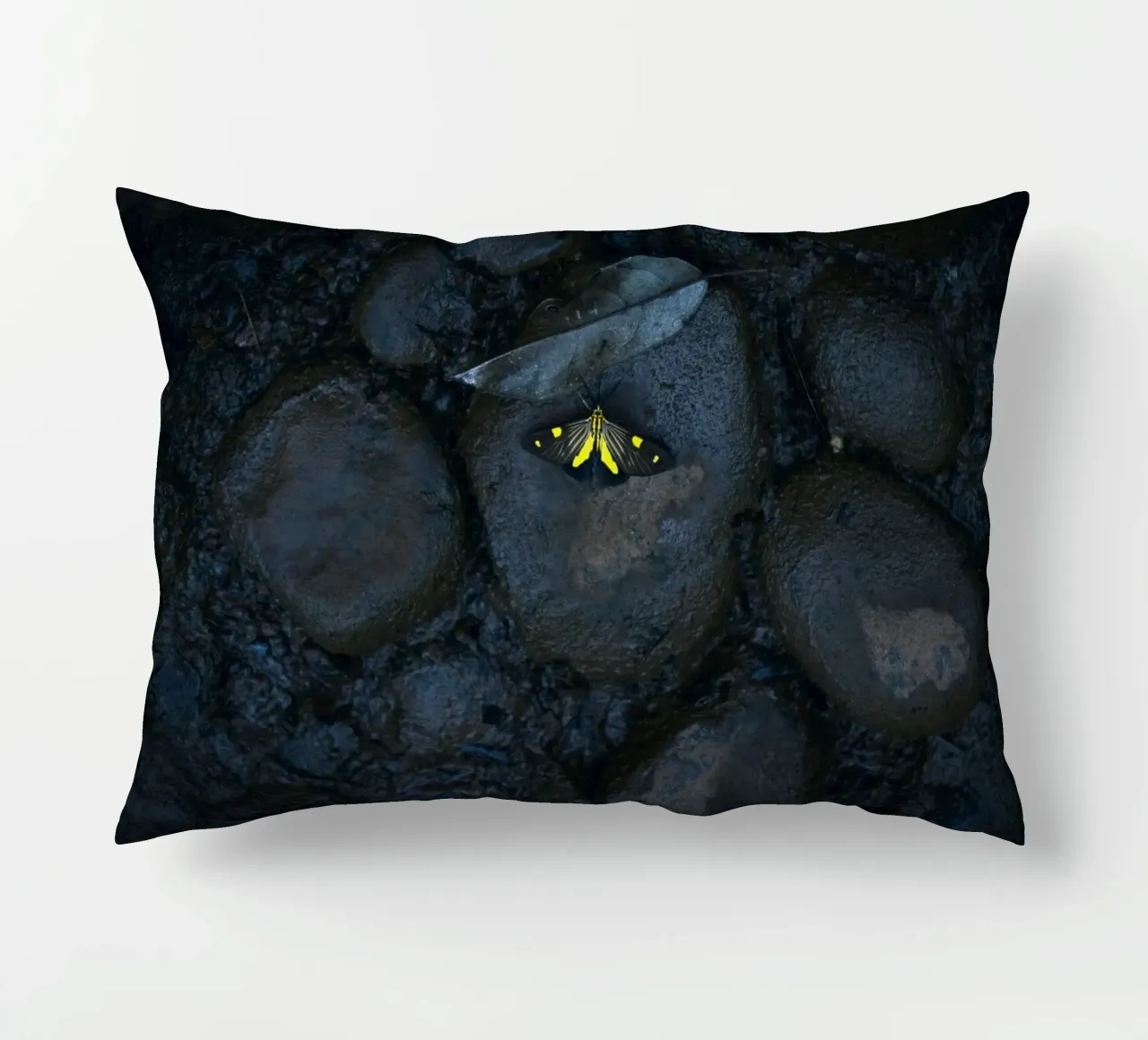farfalla gialla cuscino da Earthly Visions