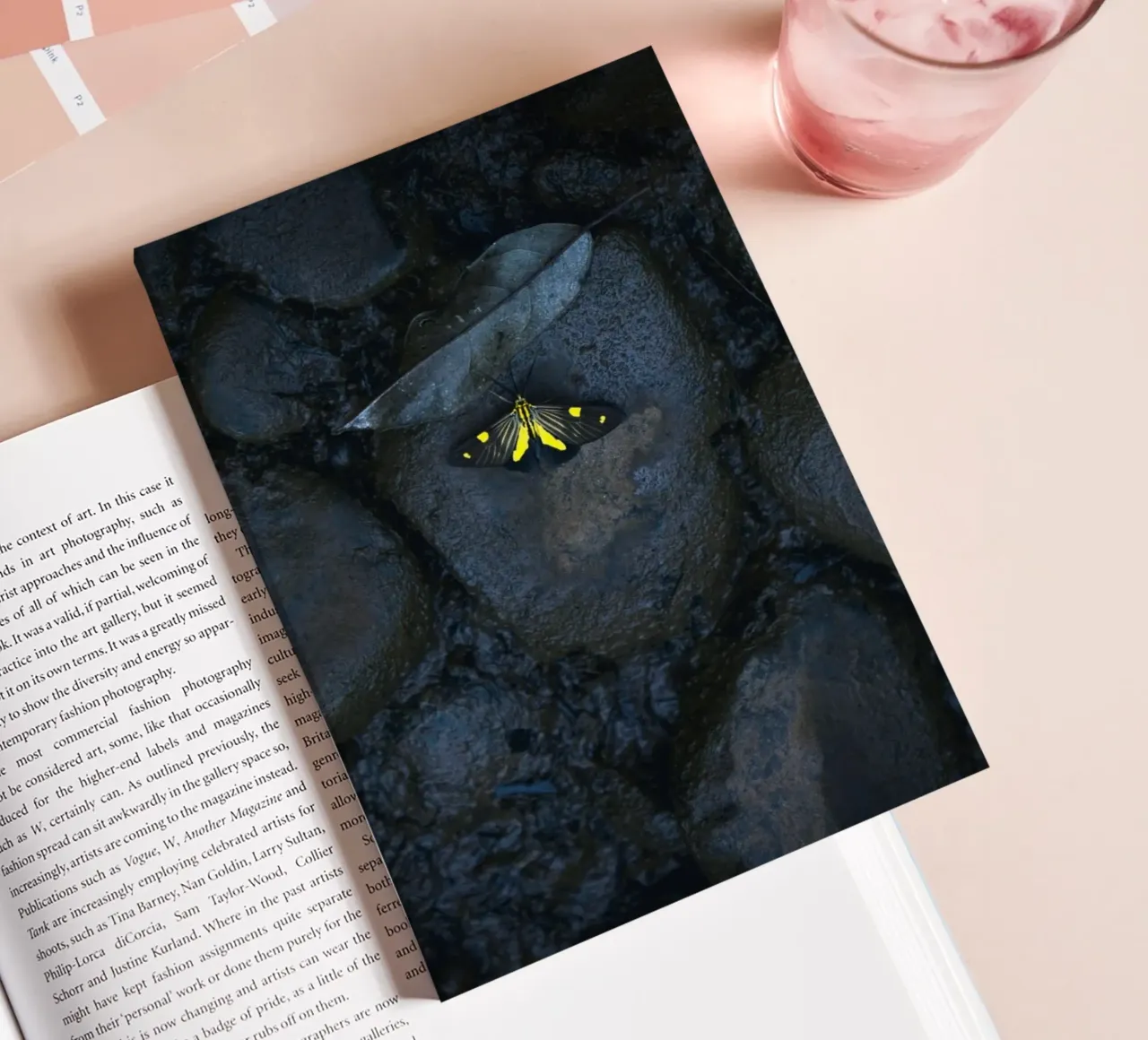 papillon jaune carnet de notes de Earthly Visions