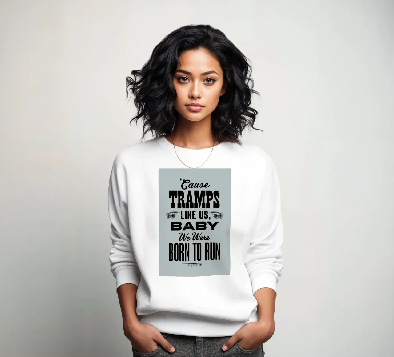 BORN TO RUN sweatshirt van The Indoor Type