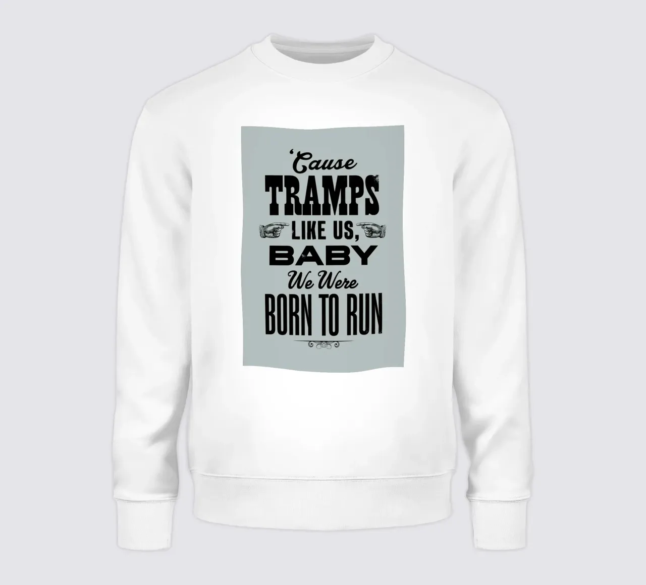 BORN TO RUN sweatshirt van The Indoor Type