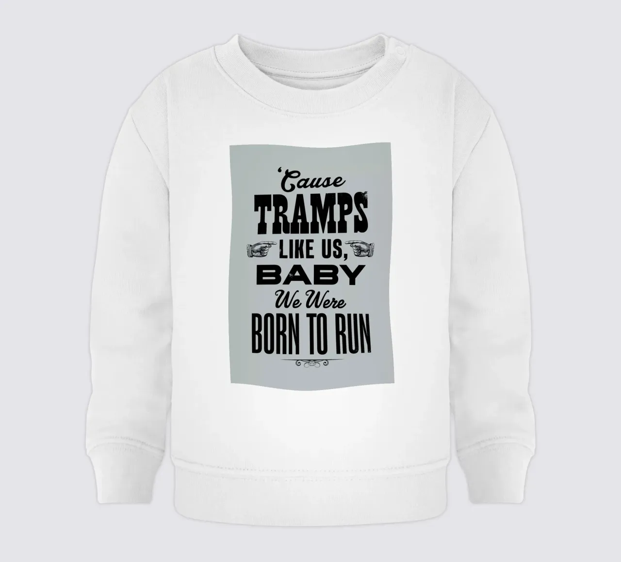 BORN TO RUN felpa neonato da The Indoor Type