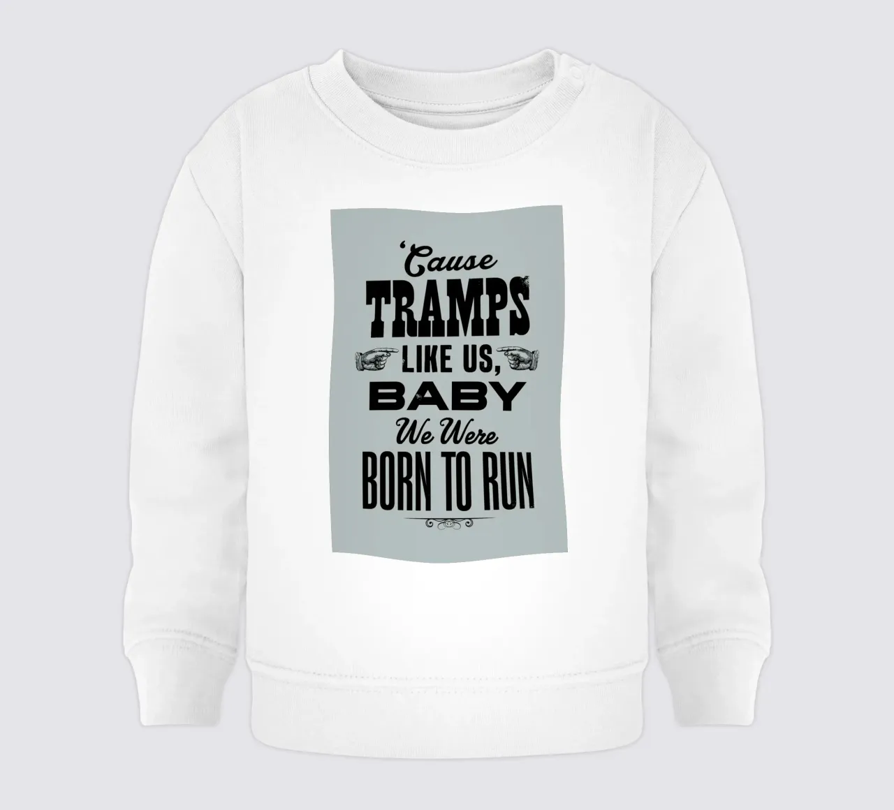 BORN TO RUN sudadera de bebé de The Indoor Type