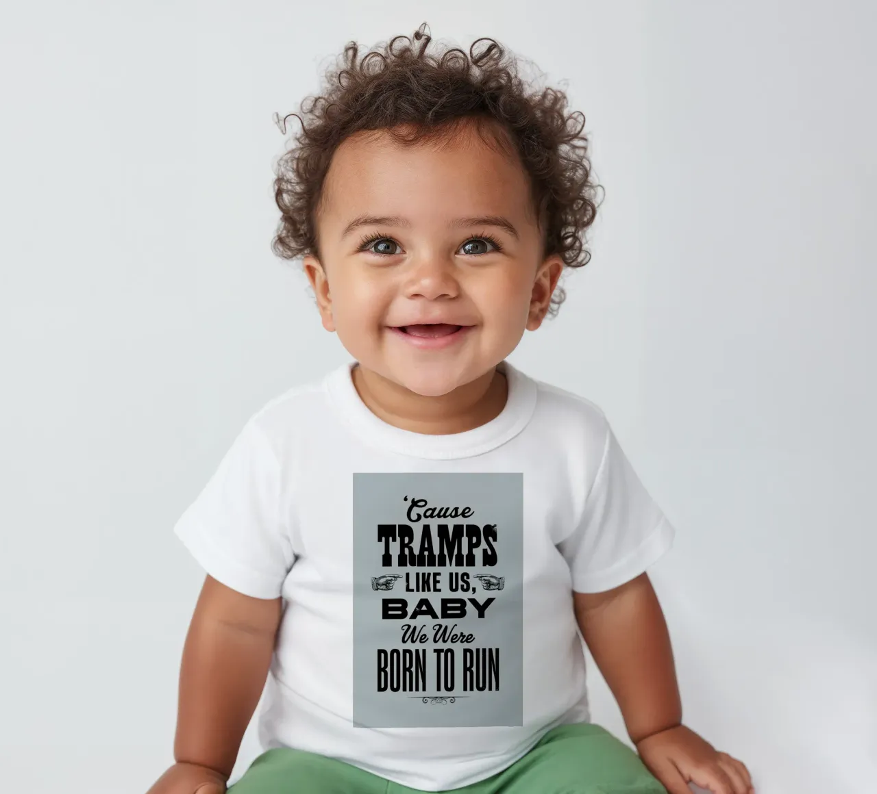 BORN TO RUN maglietta neonato da The Indoor Type