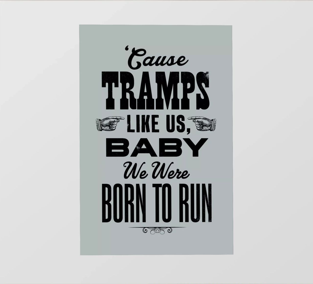 BORN TO RUN pellicola backlit da The Indoor Type