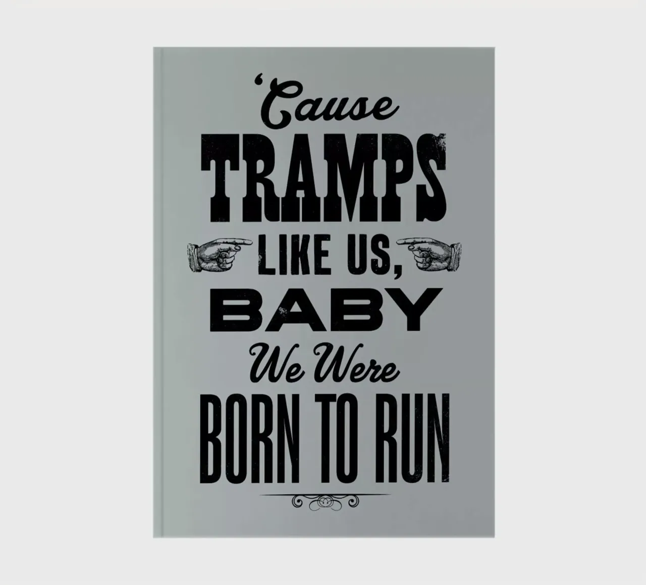BORN TO RUN notebook by The Indoor Type