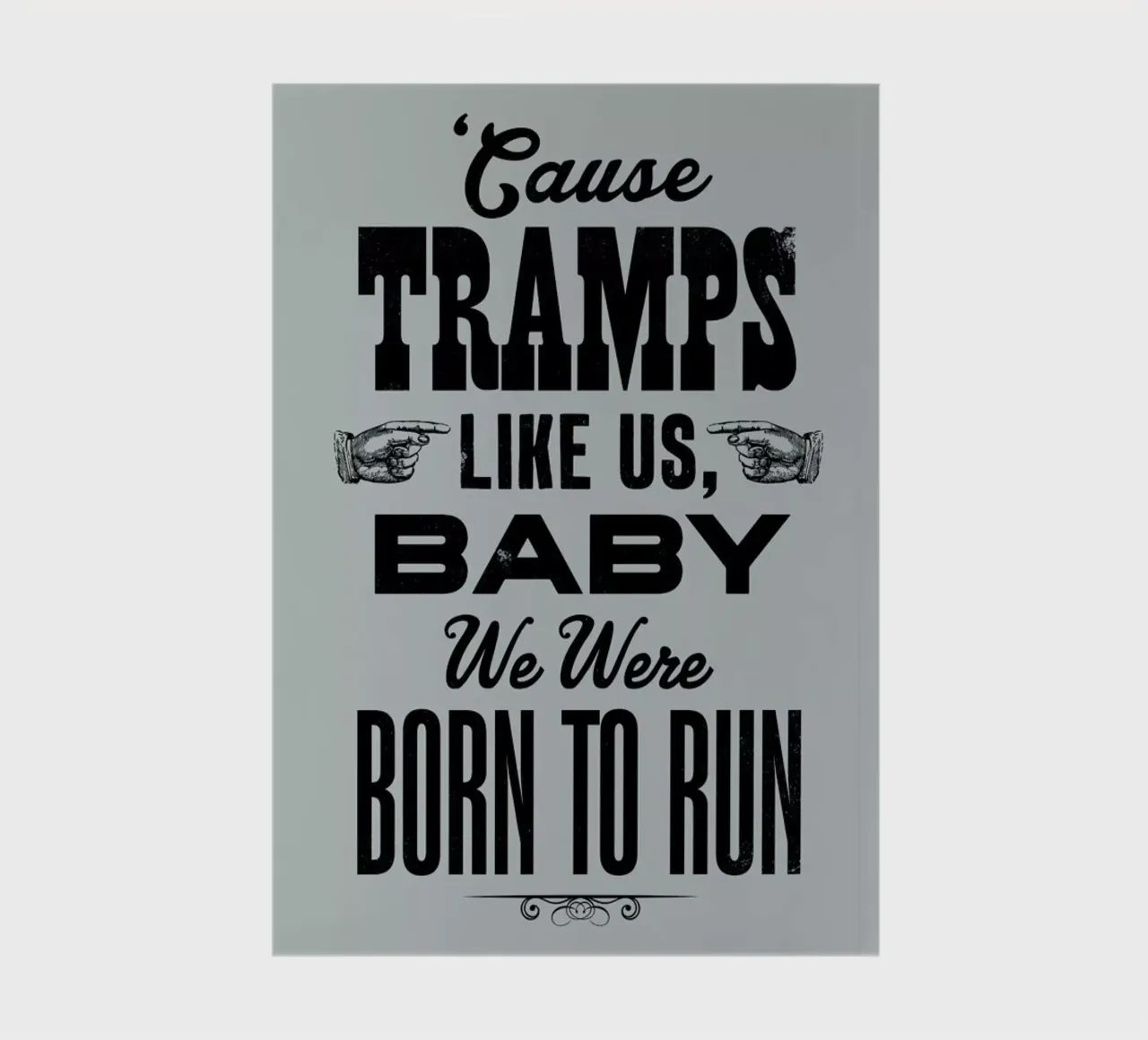 BORN TO RUN notebook by The Indoor Type