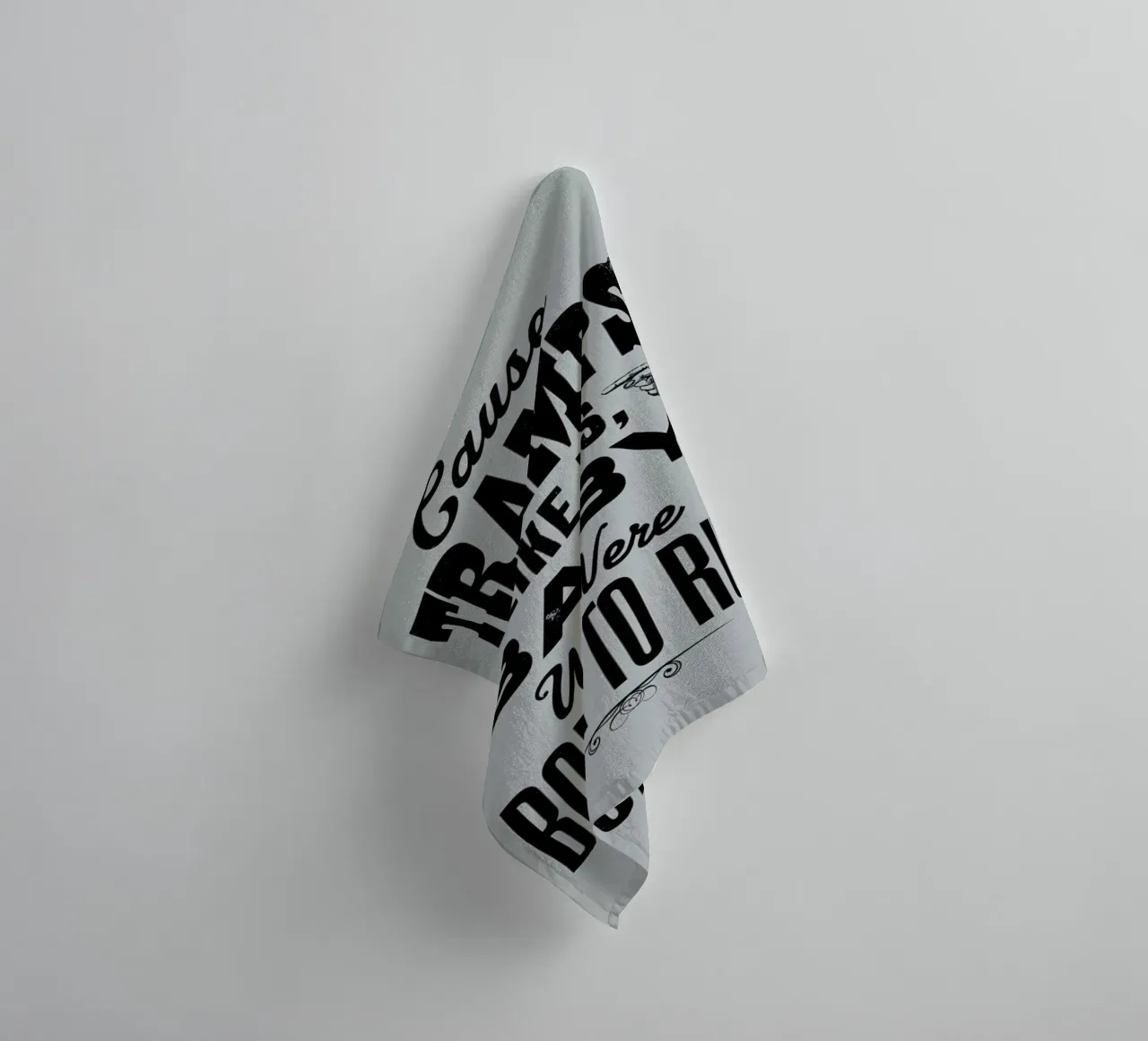 BORN TO RUN asciugamano da bagno da The Indoor Type