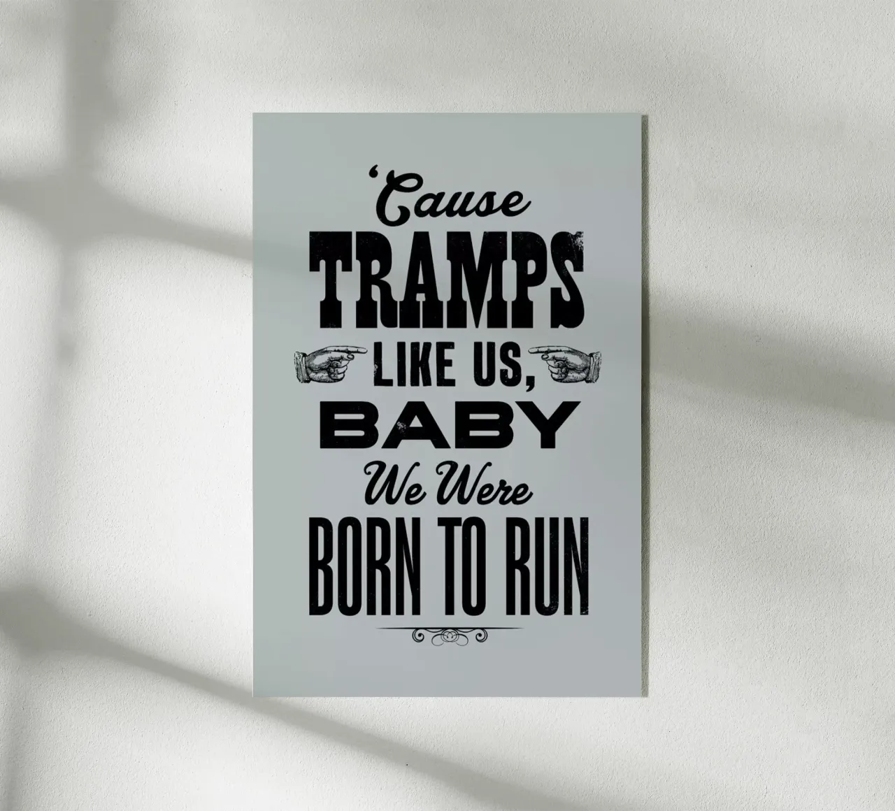 BORN TO RUN plexiglass da The Indoor Type