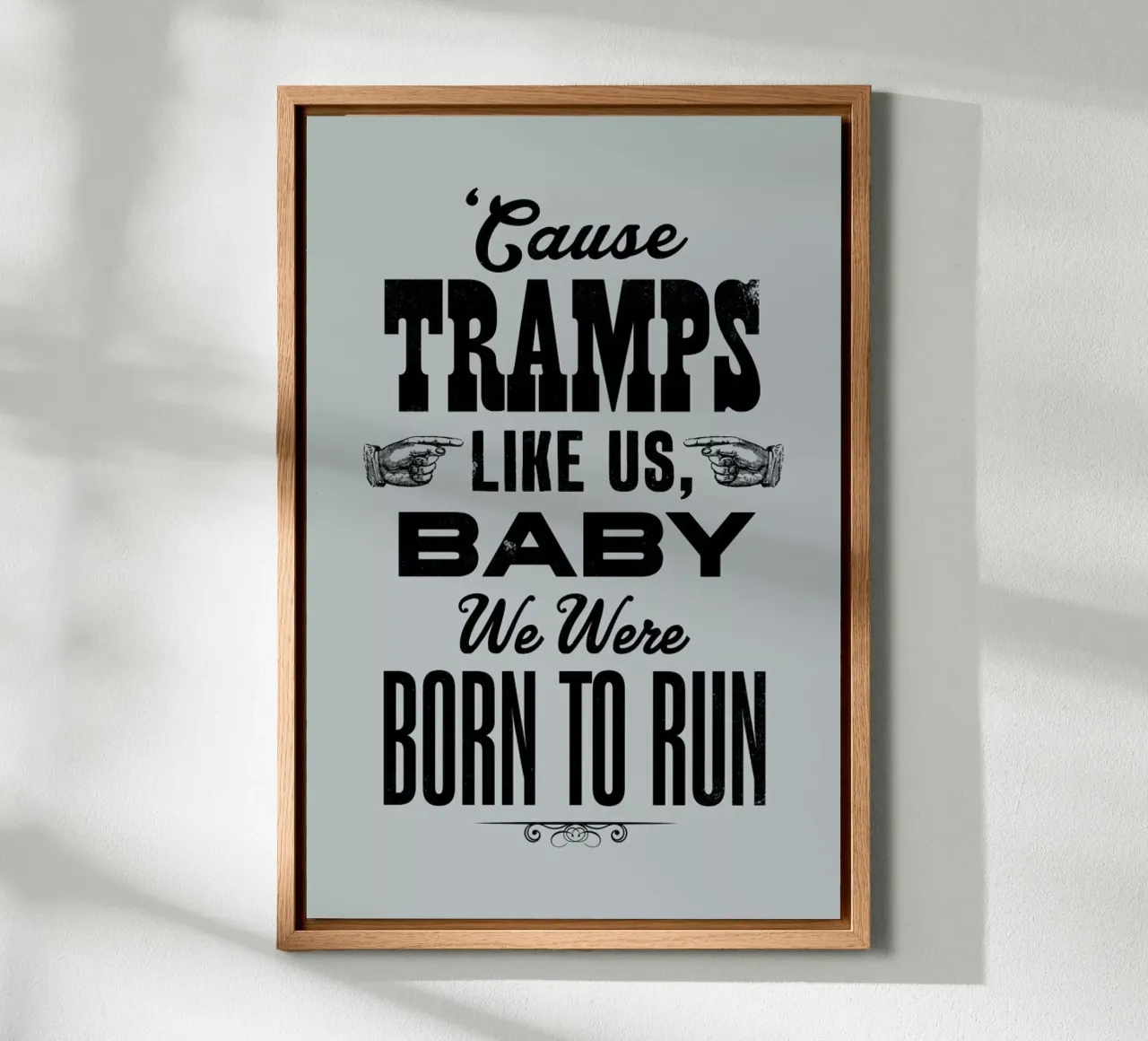 BORN TO RUN alluminio dibond da The Indoor Type