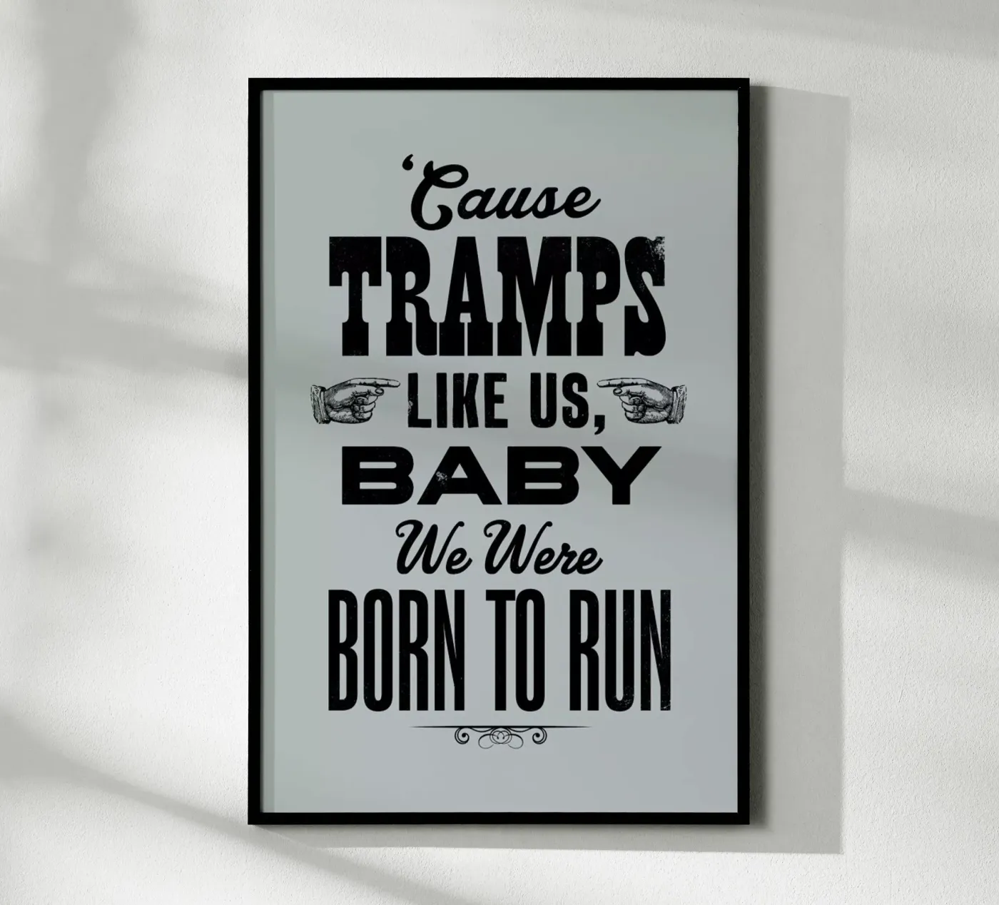BORN TO RUN poster da The Indoor Type