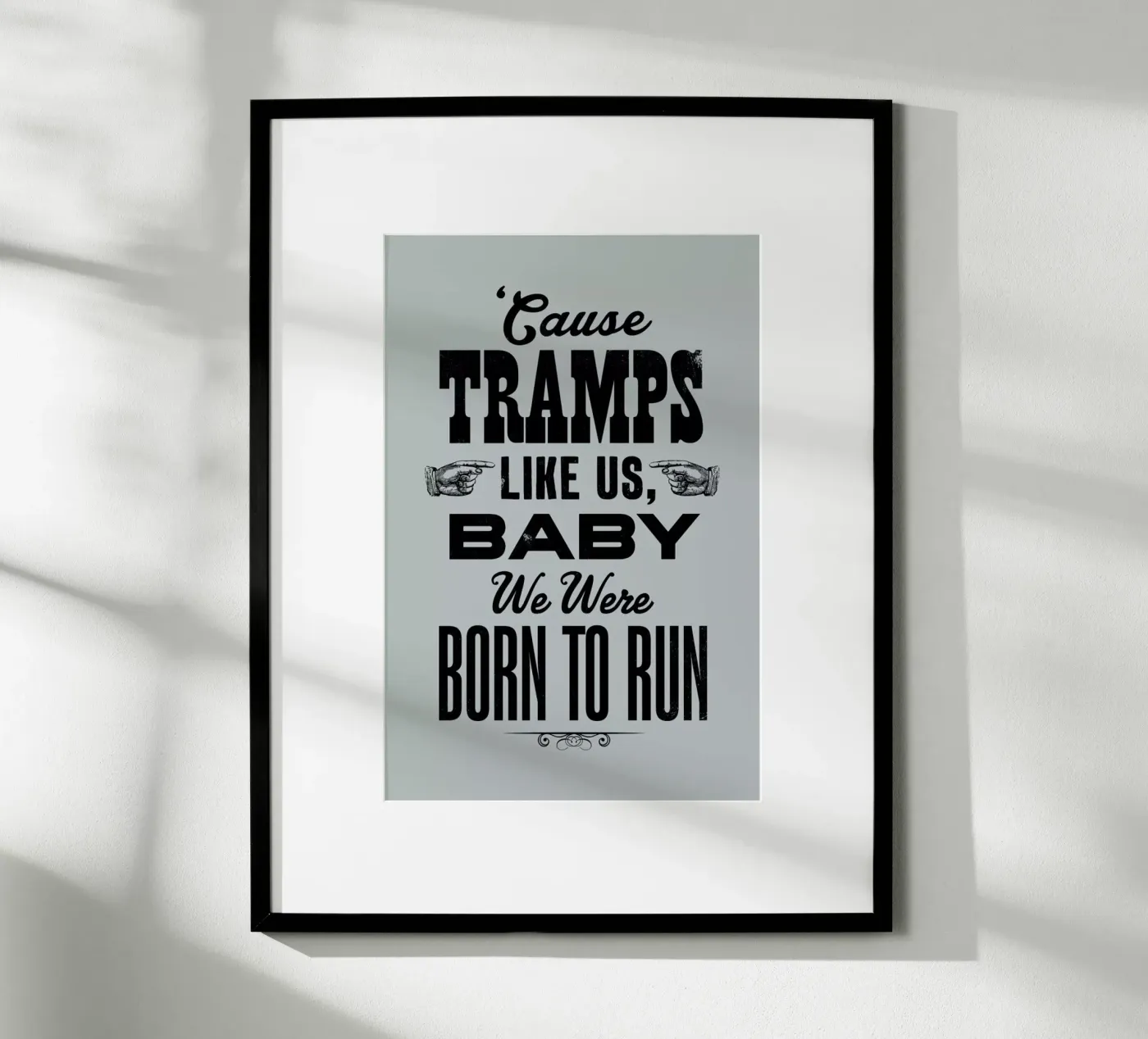 BORN TO RUN poster da The Indoor Type