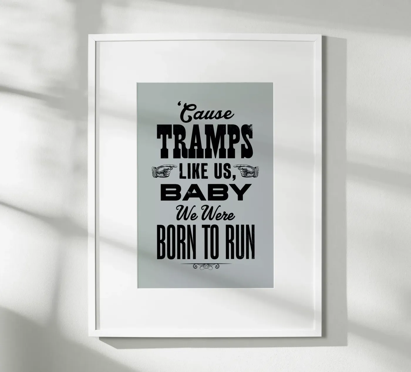 BORN TO RUN poster da The Indoor Type
