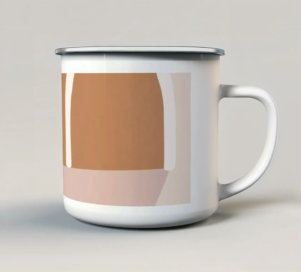 abstrakt minimal 24 Emaille Tasse von ThingDesign