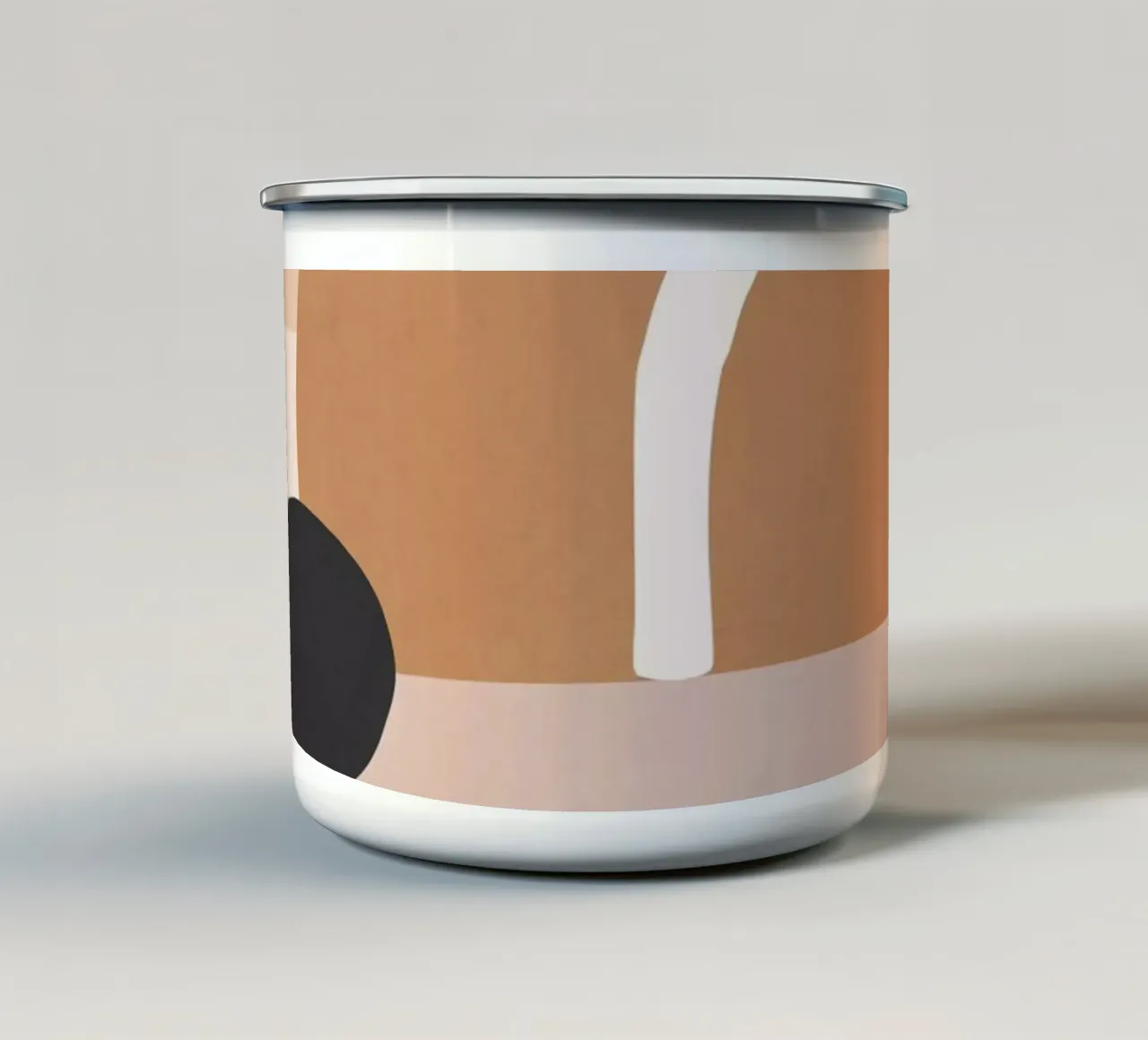 abstrakt minimal 24 Emaille Tasse von ThingDesign