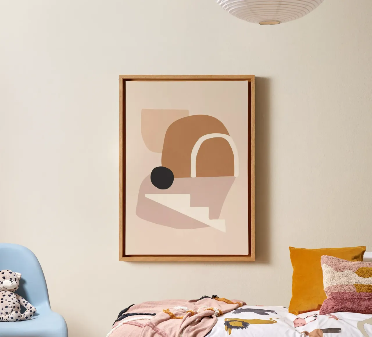 abstract minimal 24 canvas with Floater frame by ThingDesign
