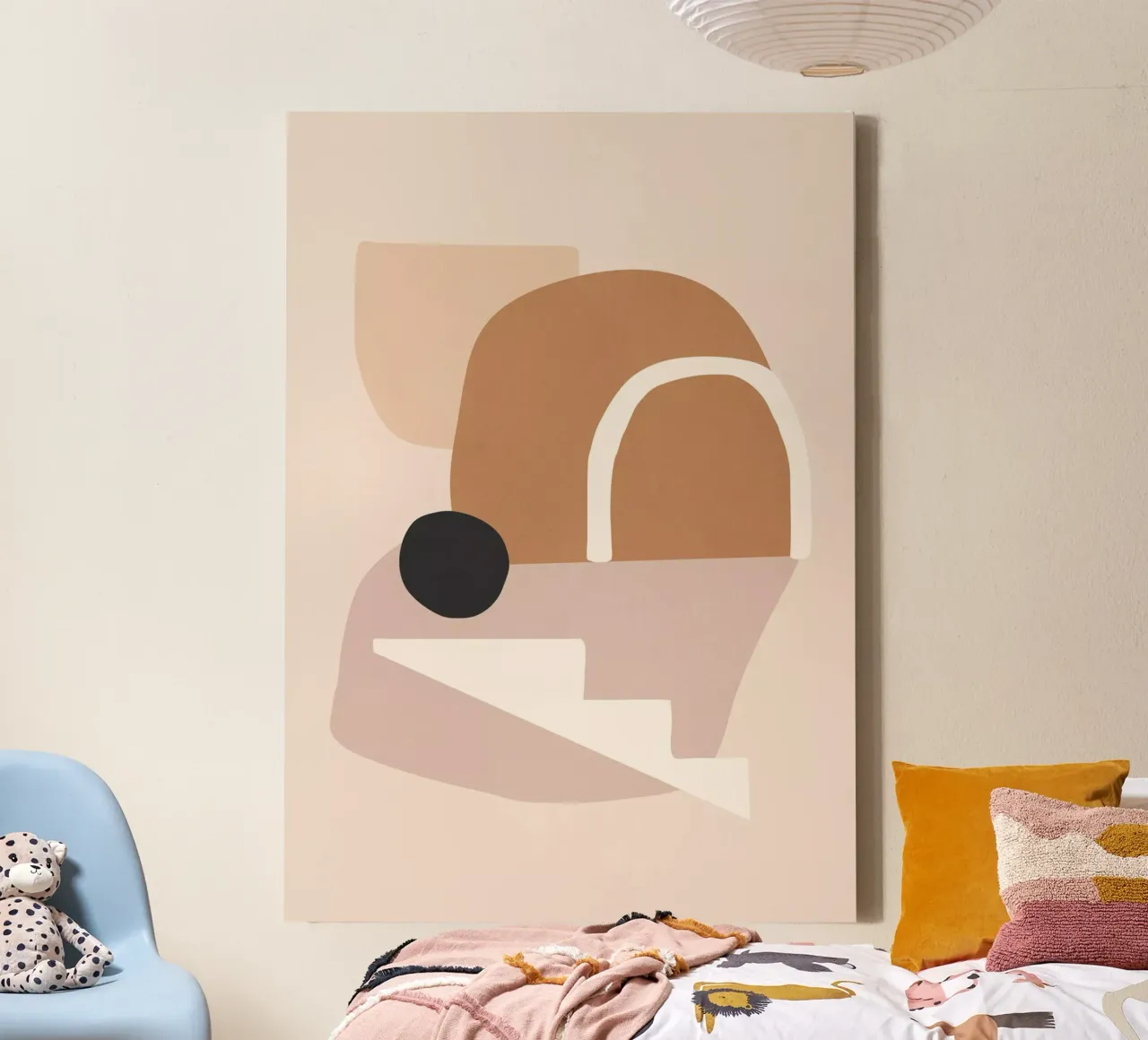 abstract minimal 24 canvas with Floater frame by ThingDesign
