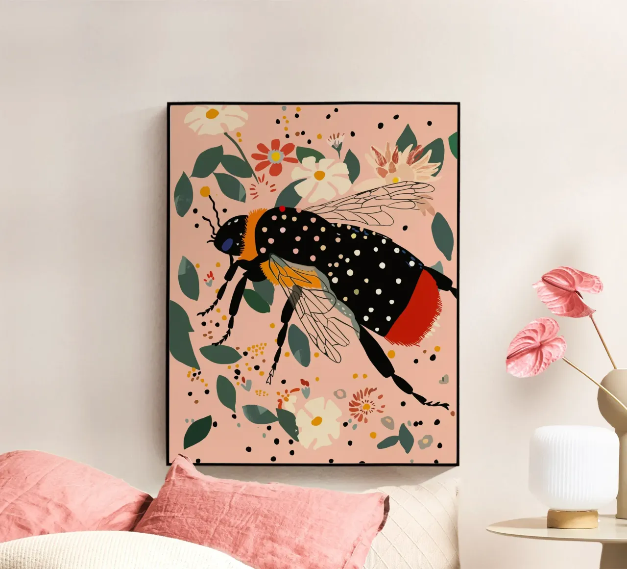 Ronzio floreale plexiglass da ArtsySesta