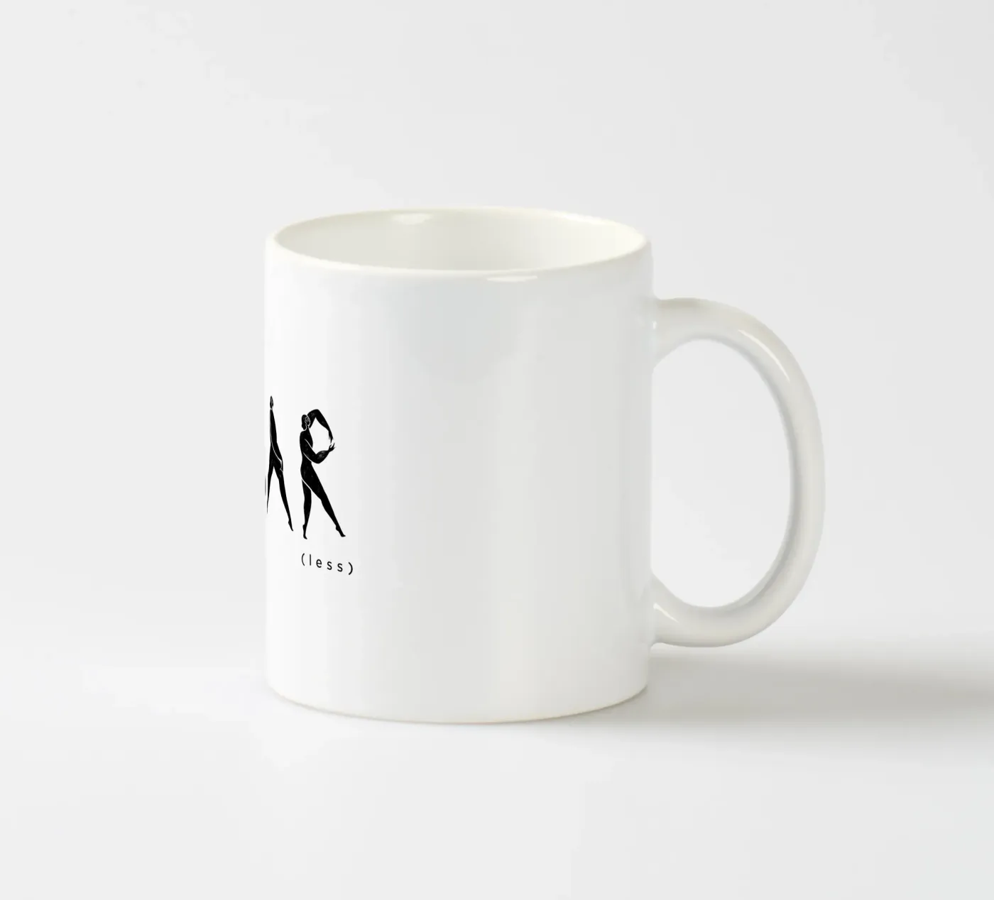 Fear- Less ceramic mug by Arty Guava