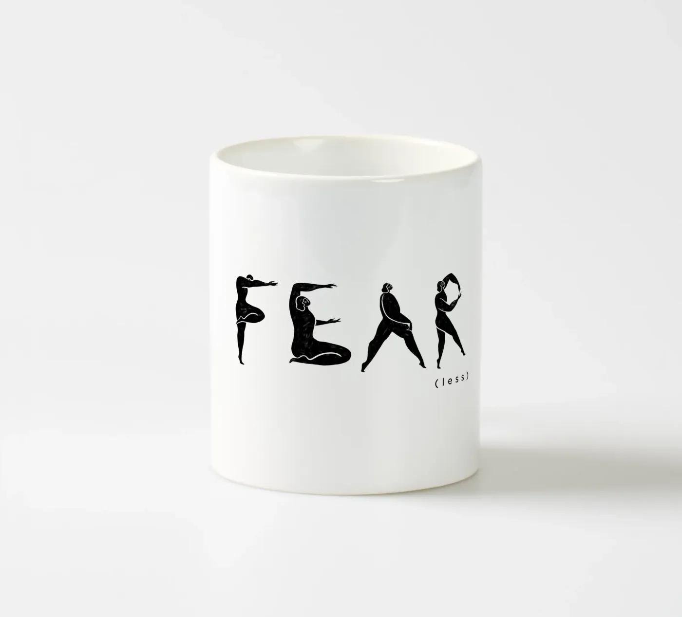 Fear- Less ceramic mug by Arty Guava