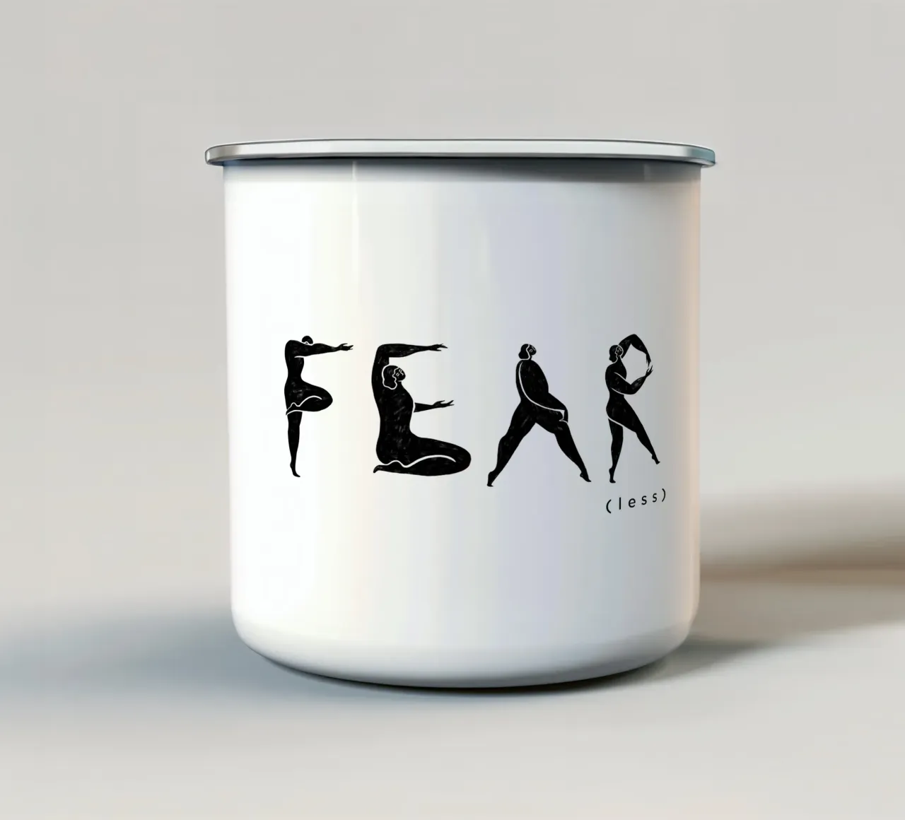 Fear- Less tazza in smalto da Arty Guava