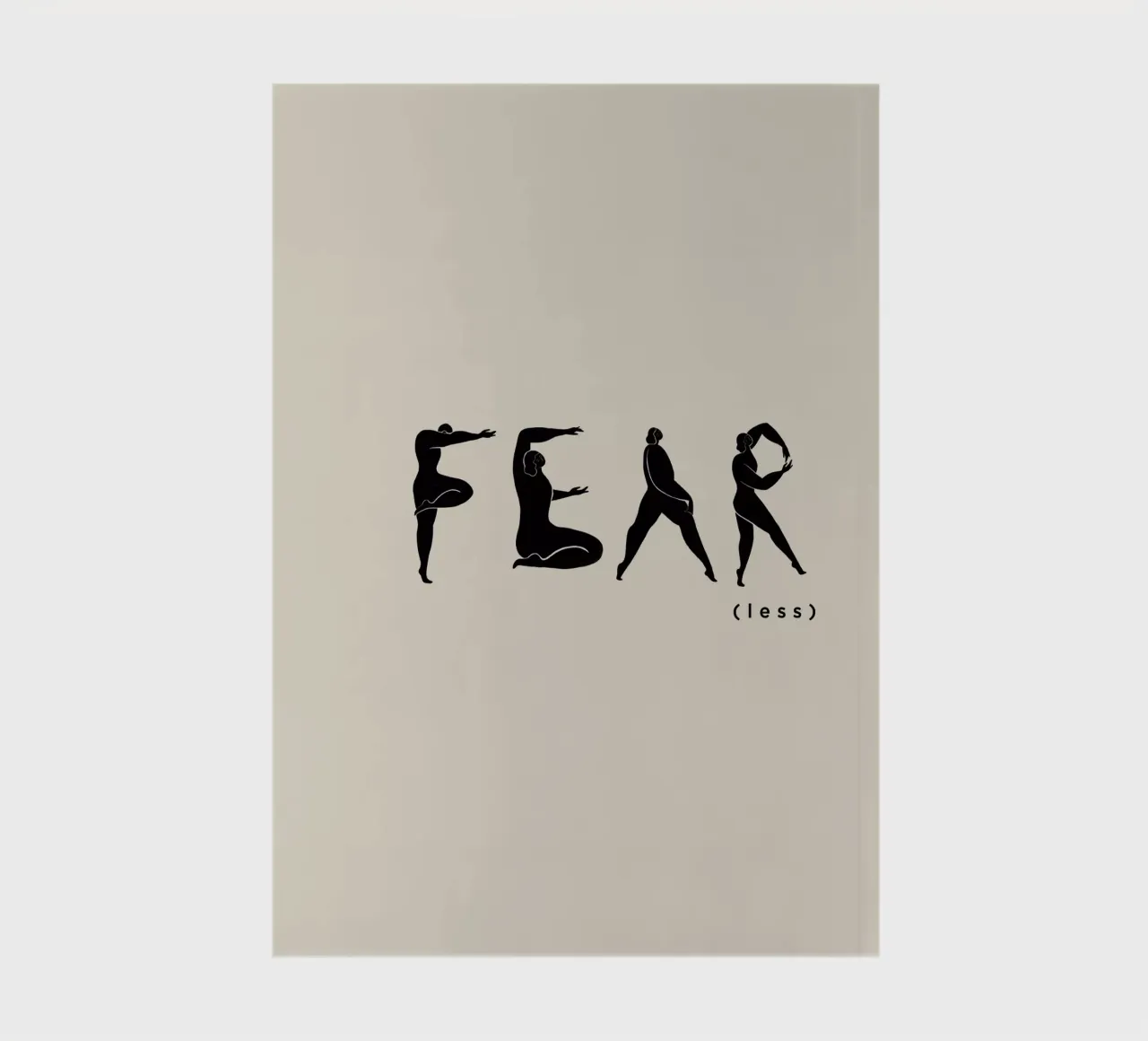 Fear- Less notebook by Arty Guava
