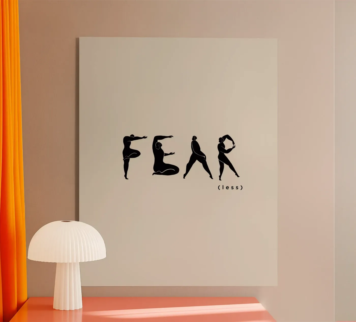 Fear- Less acrylic glass by Arty Guava