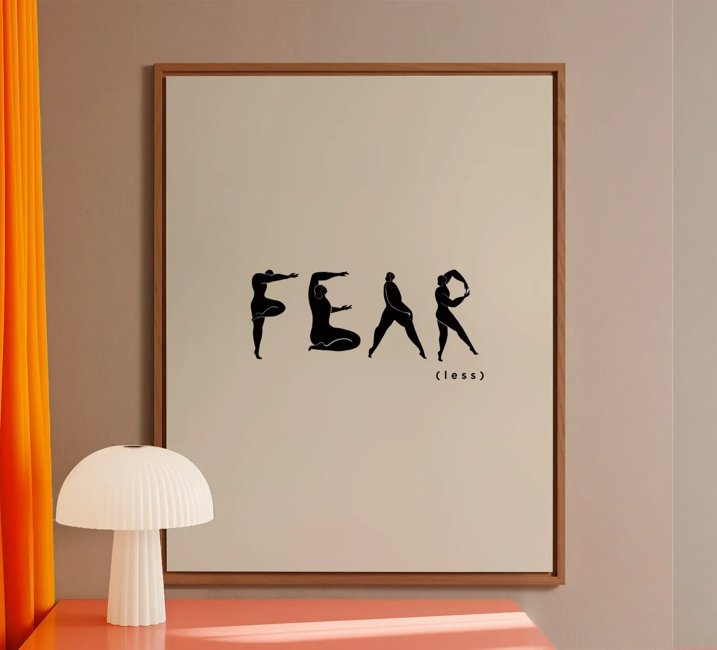 Fear- Less pannello forex da Arty Guava