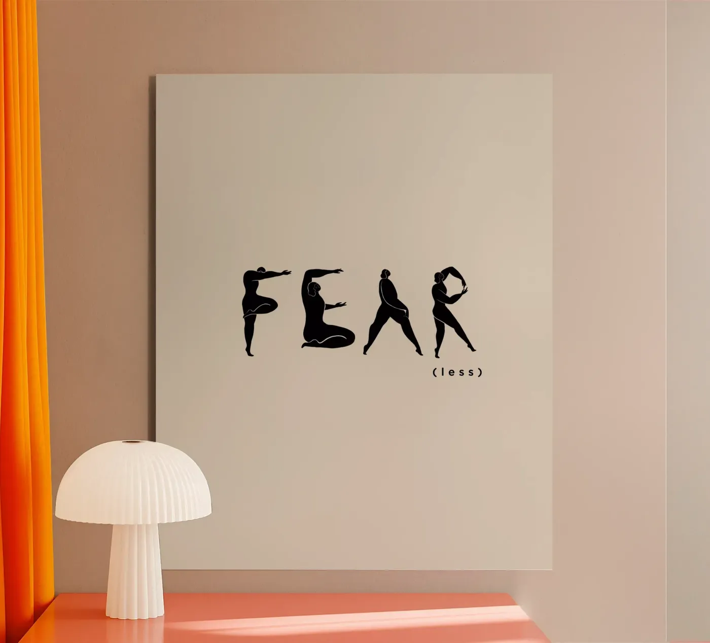 Fear- Less pannello forex da Arty Guava