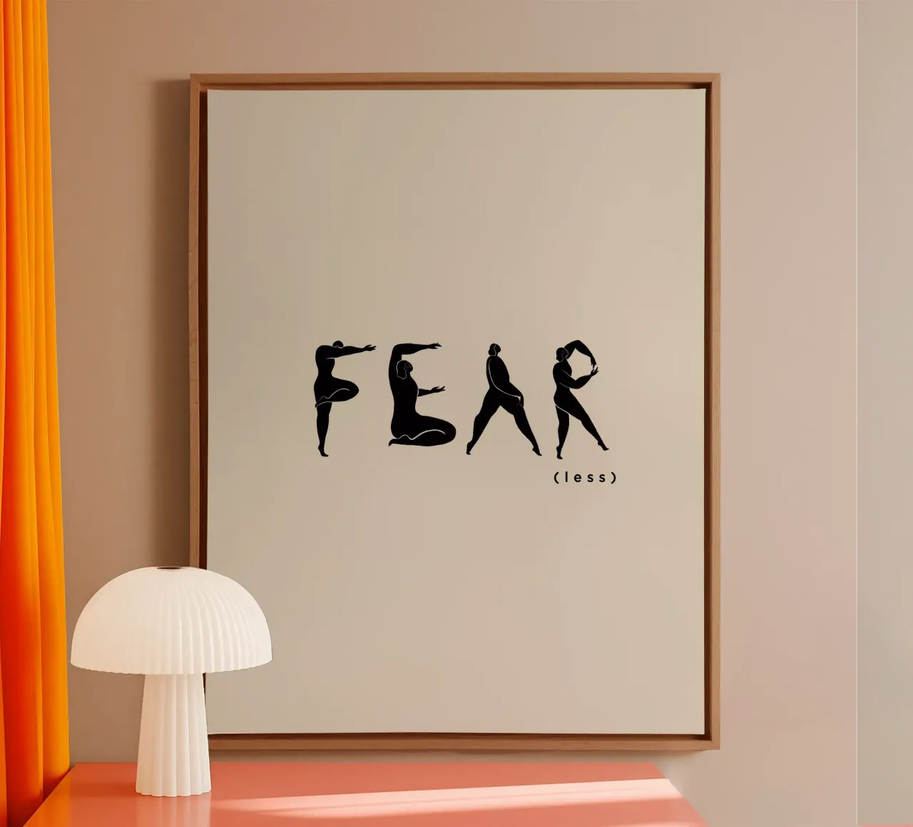 Fear- Less tela da Arty Guava