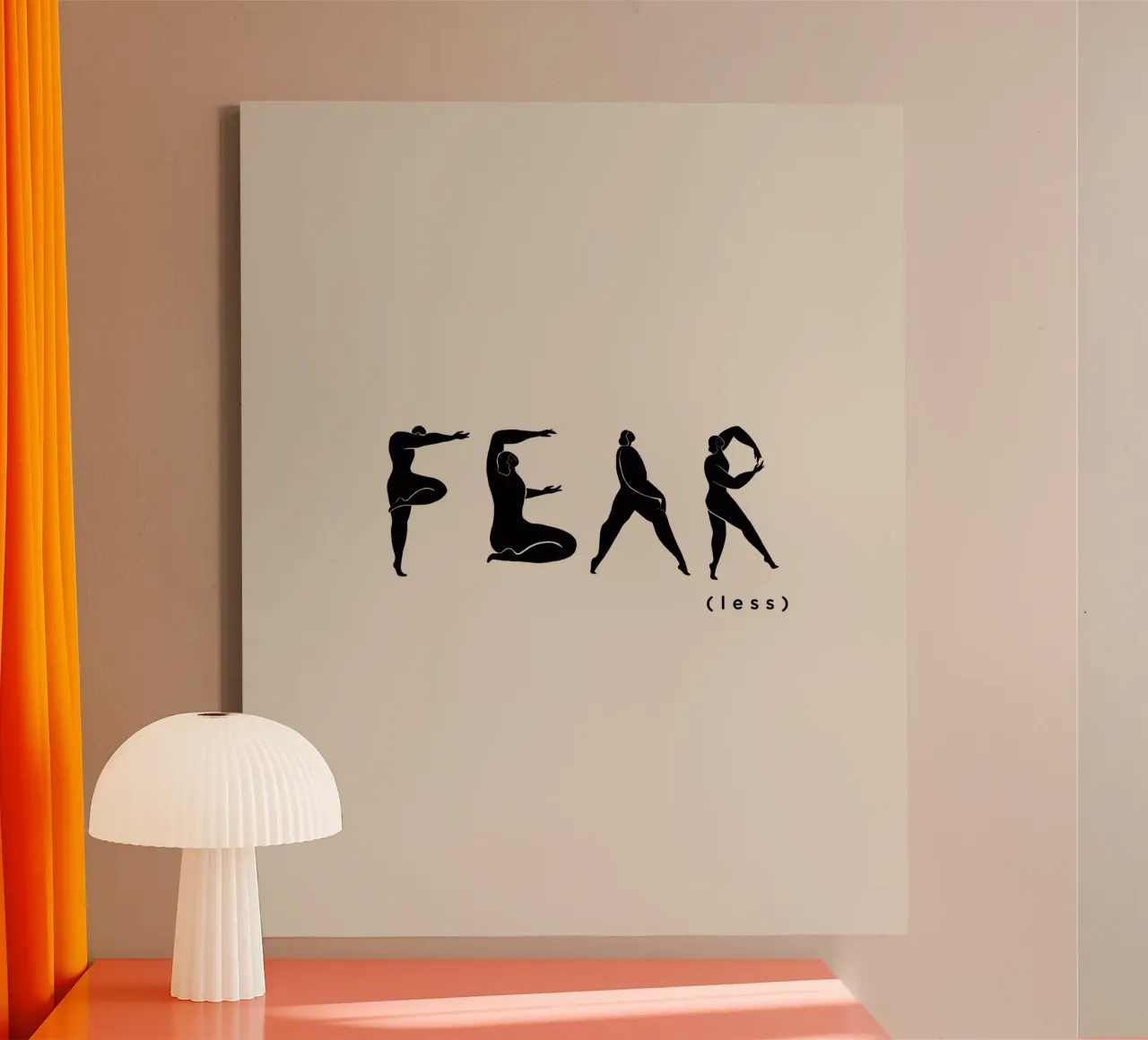 Fear- Less tela da Arty Guava