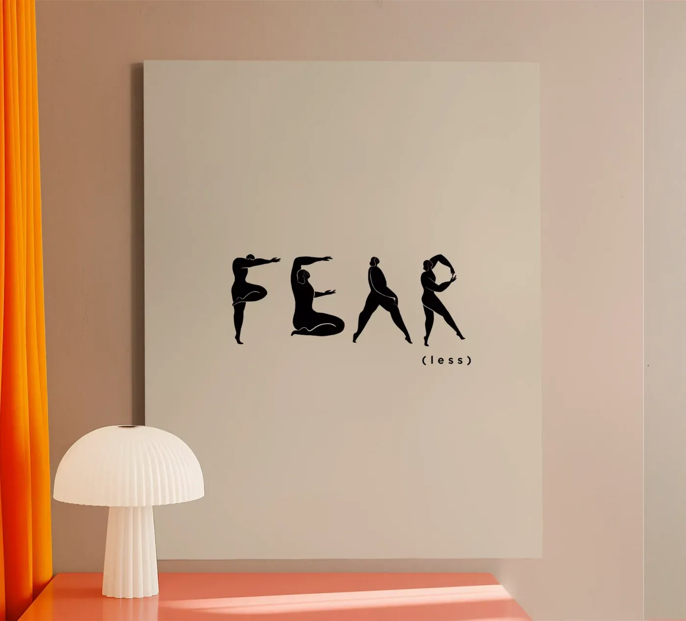 Fear- Less tela da Arty Guava