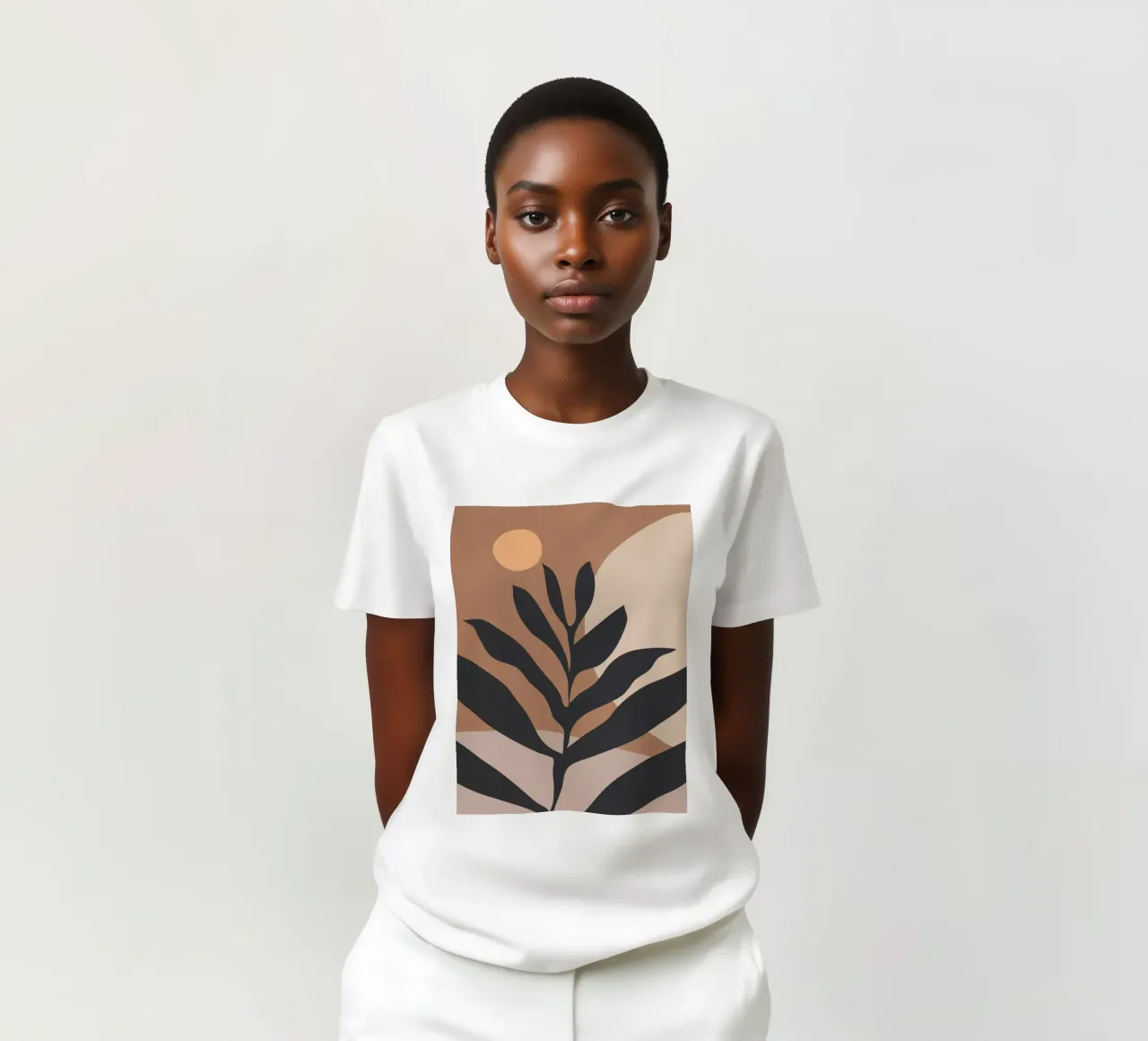 Tropical Leaf Abstract Art 2 t-shirt by ThingDesign