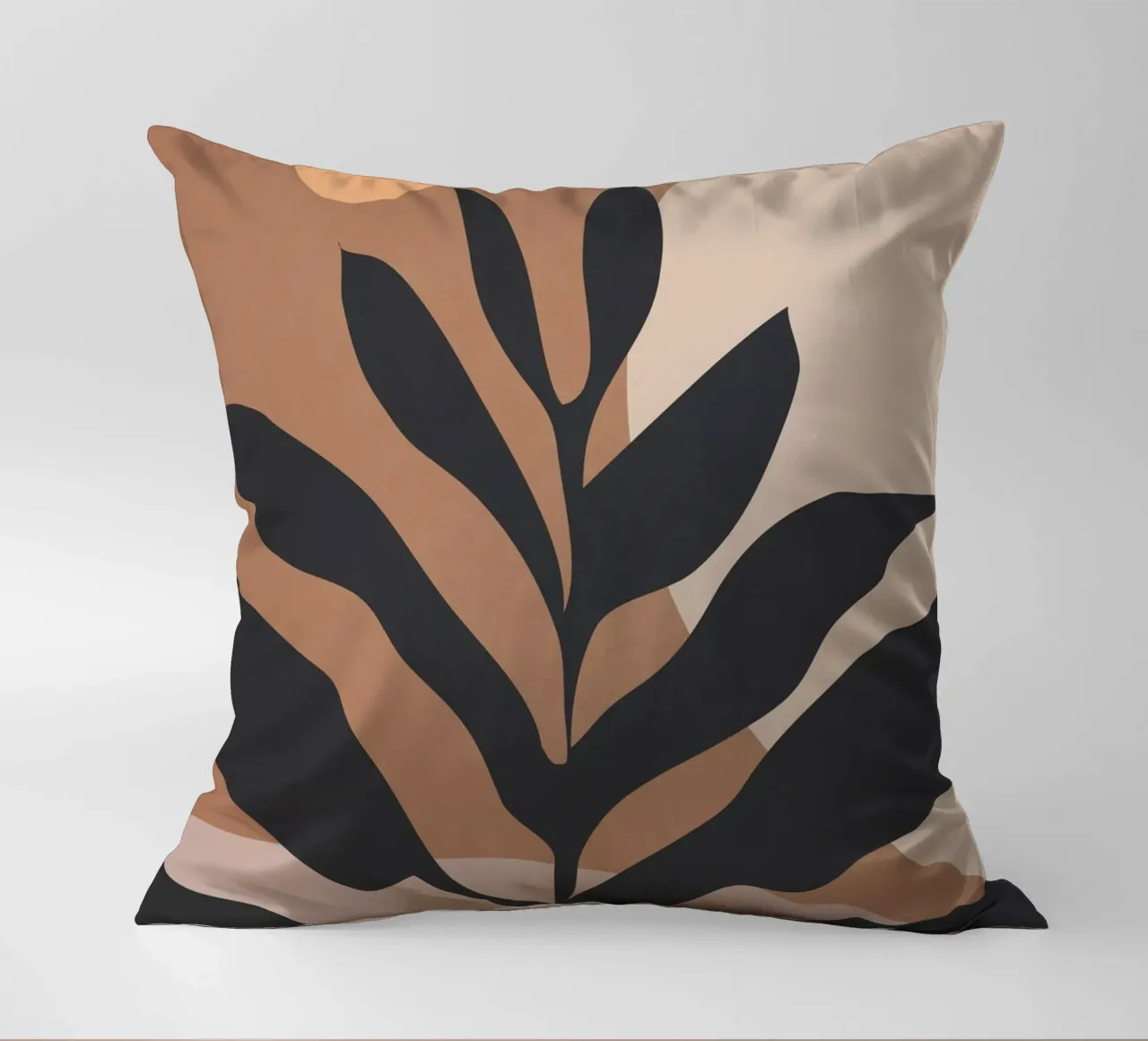 Tropical Leaf Abstract Art 2 decorative cushion by ThingDesign